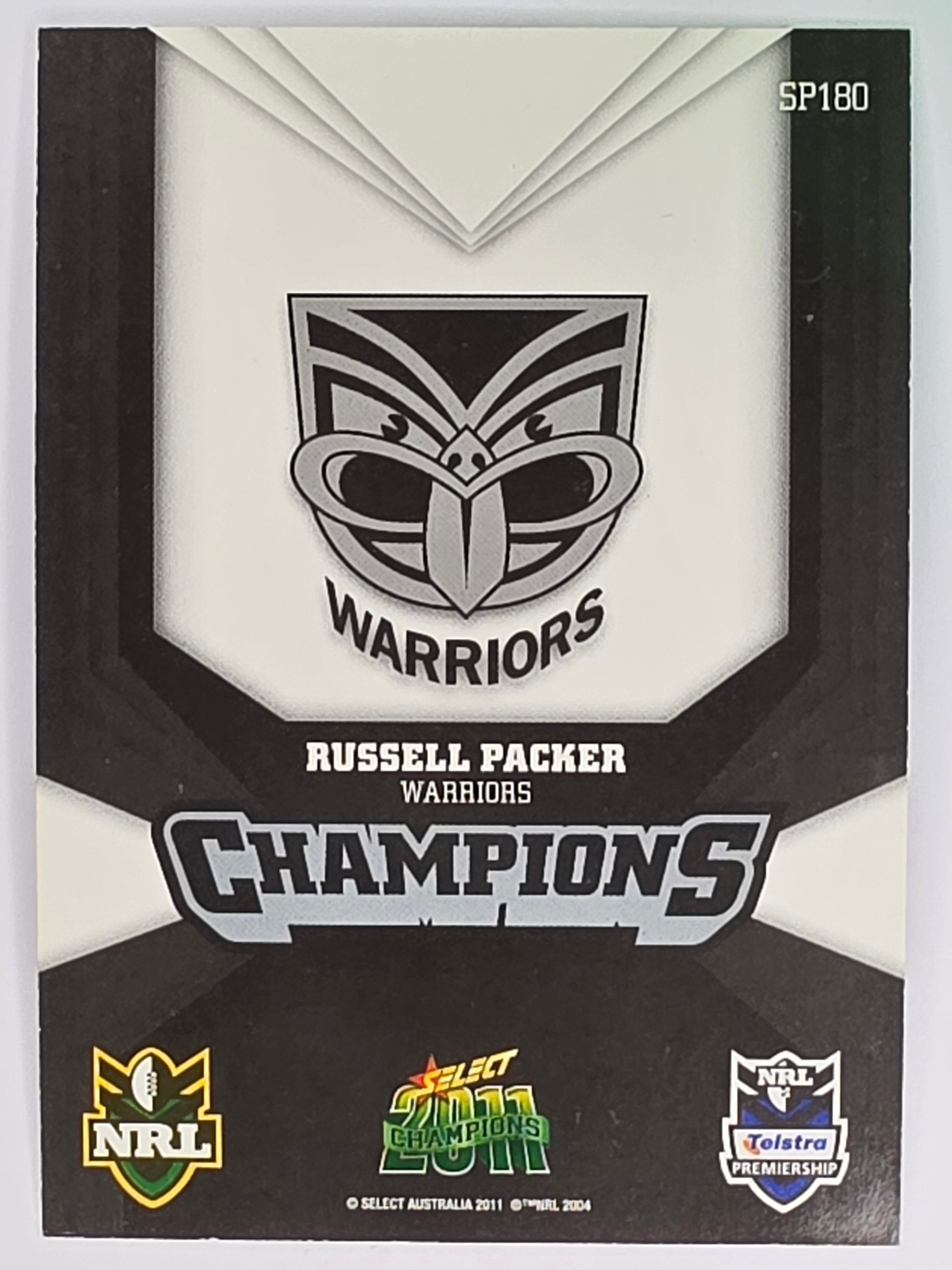NRL 2011 Champions Silver Parallel #180 Russell Packer New Zealand Warriors