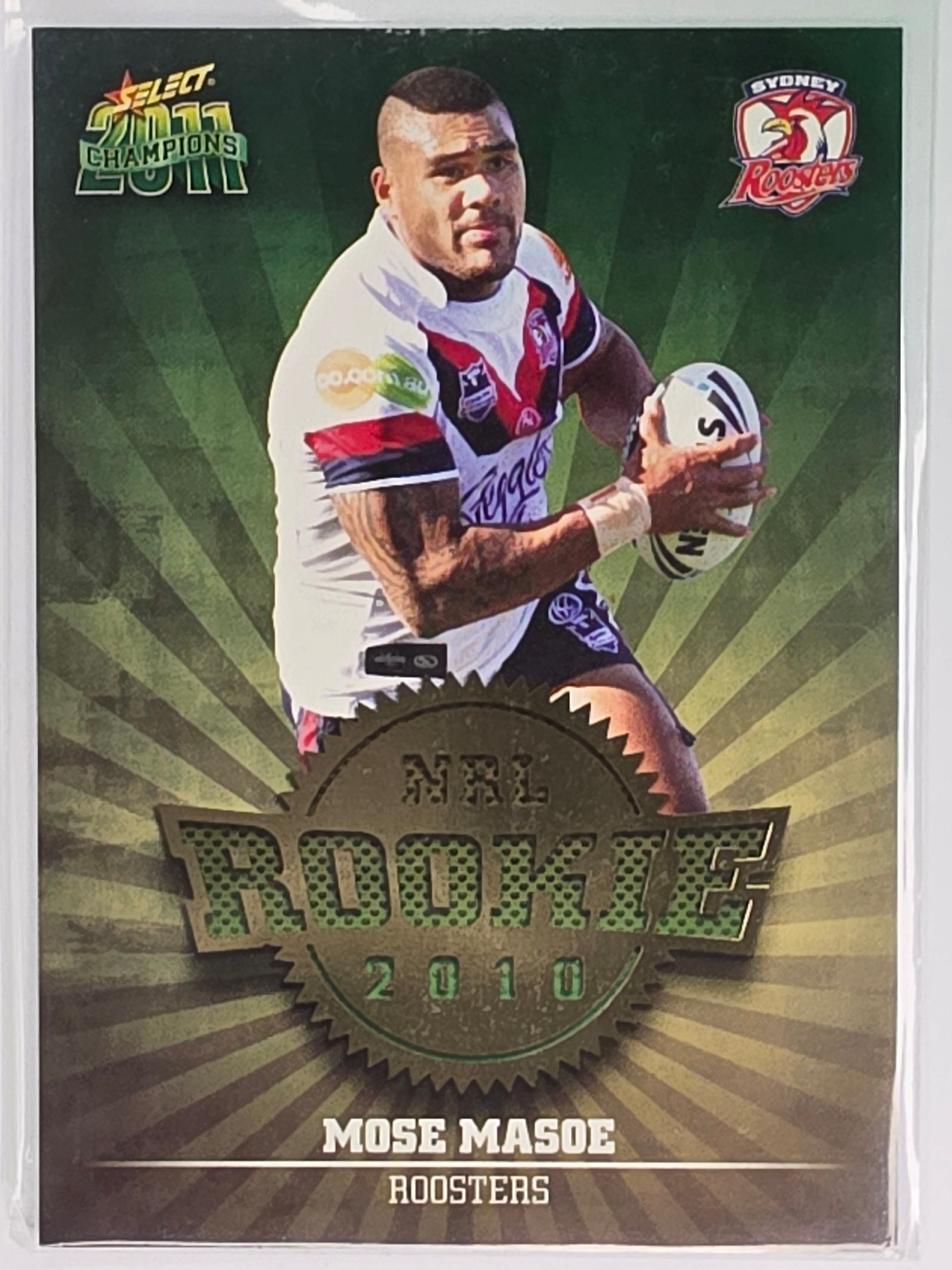 NRL 2011 Champions 2010 NRL Rookie #R51 Mose Masoe Sydney Roosters