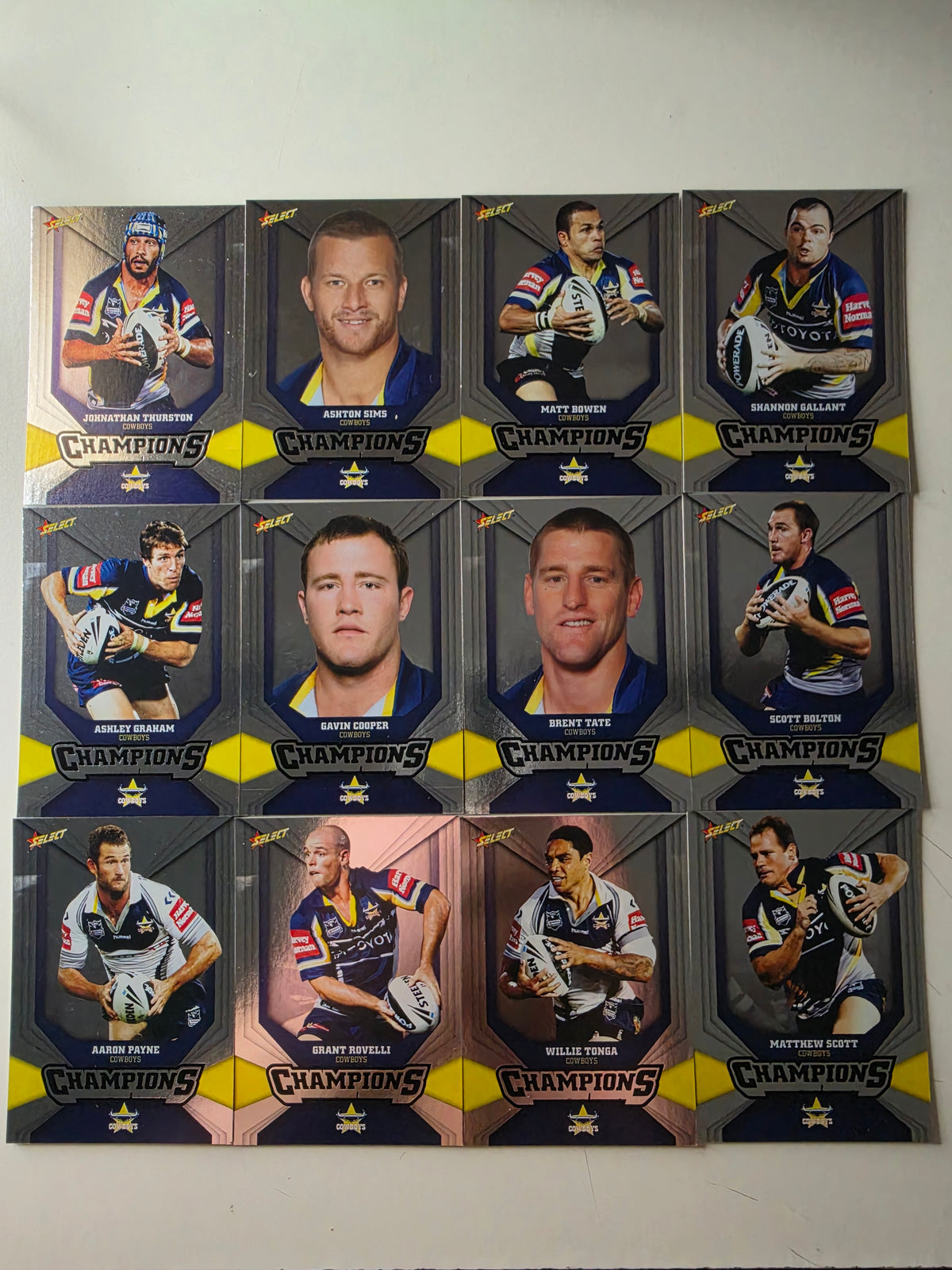NRL 2011 Champions Silver Parallel Team Set | North Queensland Cowboys