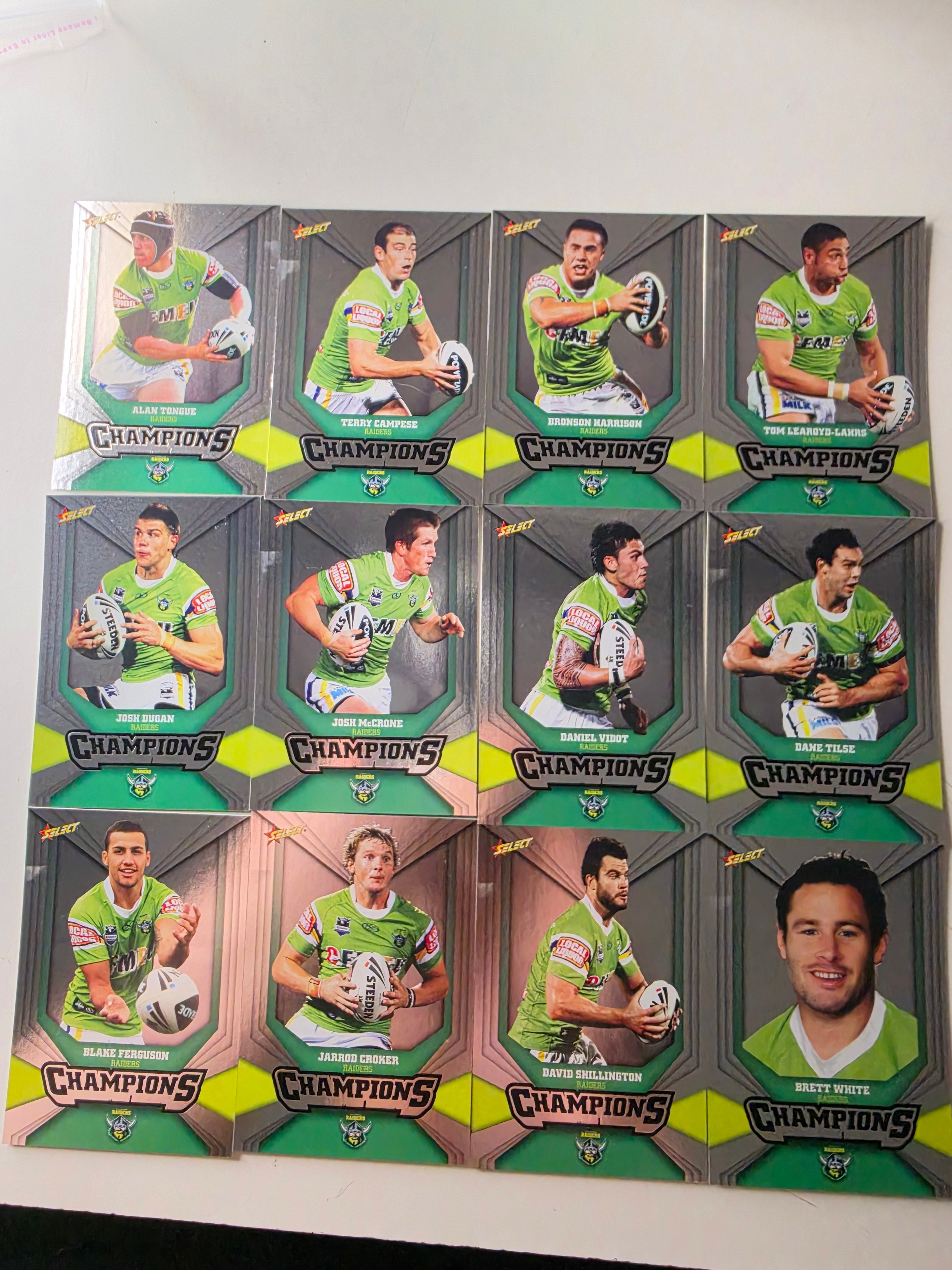 NRL 2011 Champions Silver Parallel Team Set | Canberra Raiders