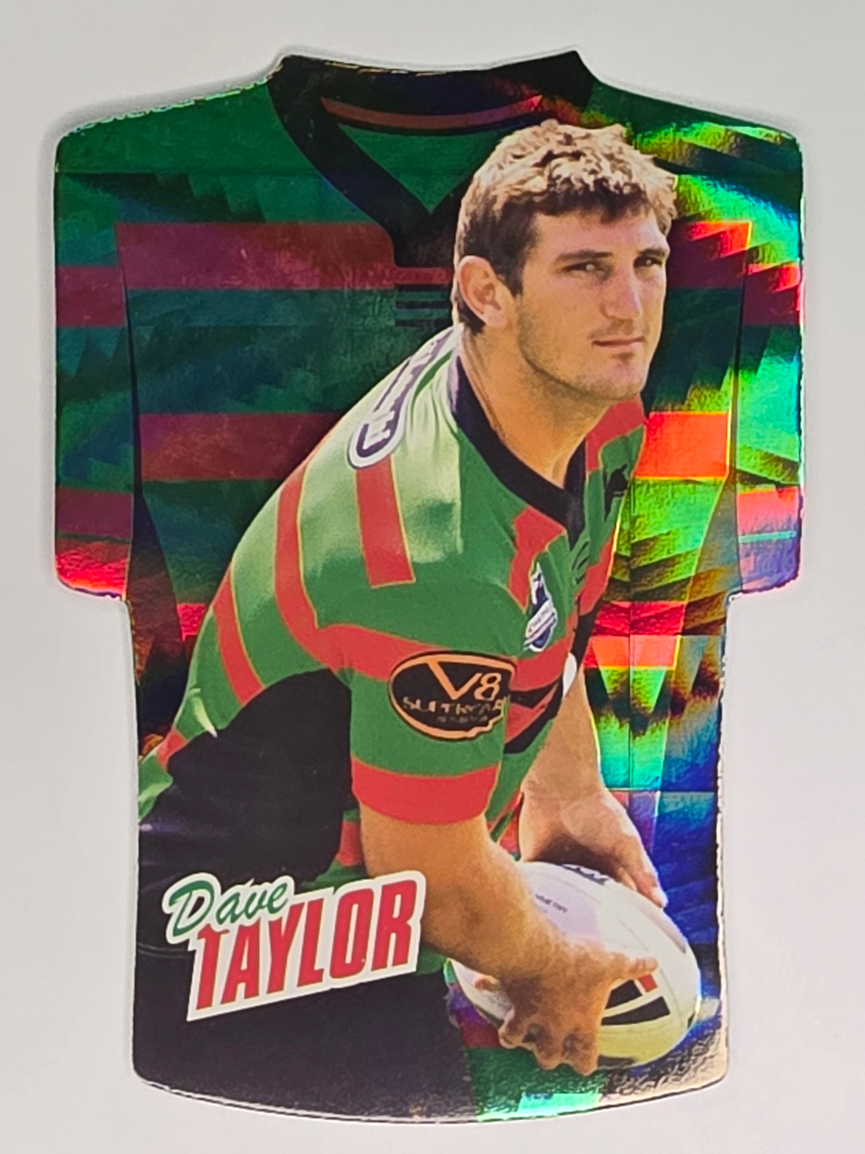 NRL 2010 Champions Parallel Holofoil Jersey #156 Dave Taylor South Sydney Rabbitohs