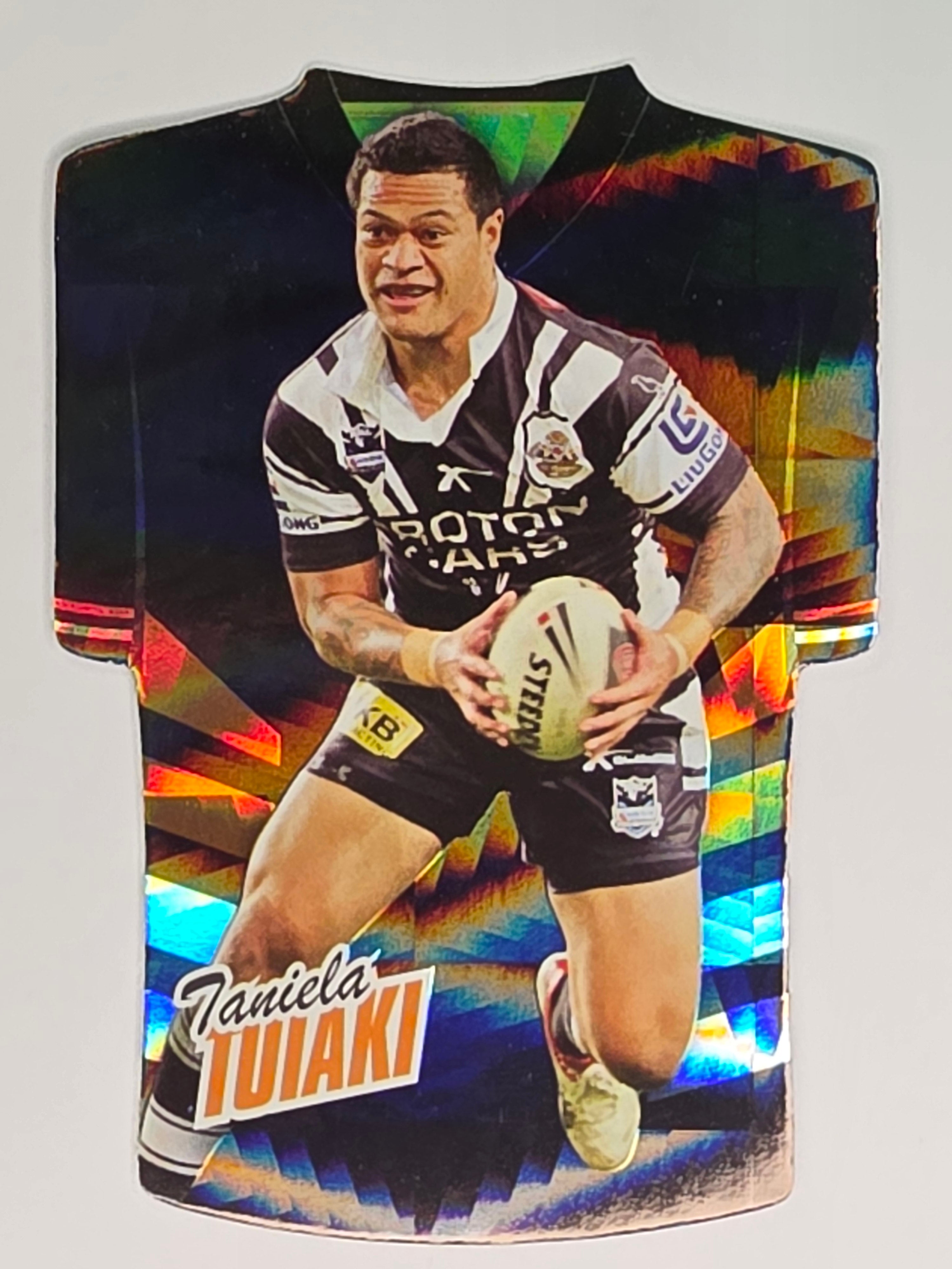 NRL 2010 Champions Parallel Holofoil Jersey #189 Taniela Tuiaki Wests Tigers