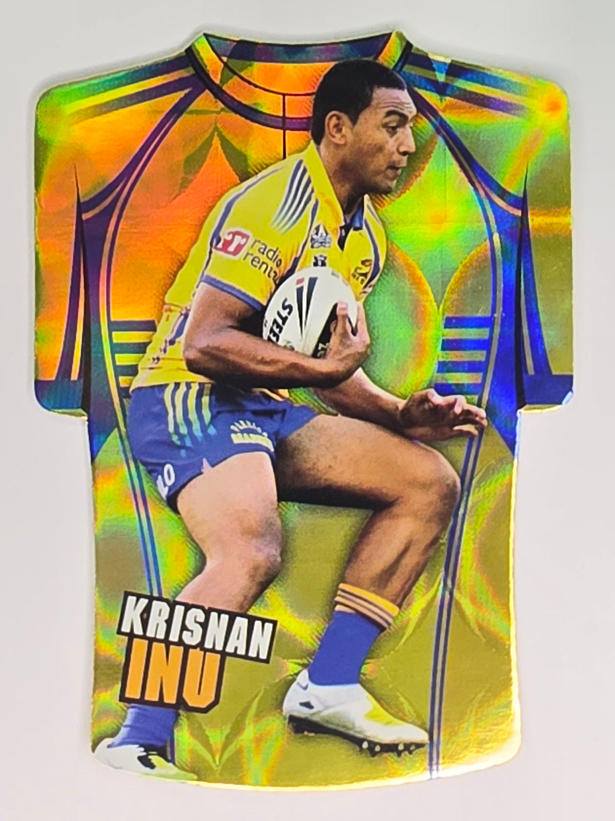 NRL 2009 Champions Parallel Holofoil Jersey  #118 Krisnan Inu Parramatta Eels