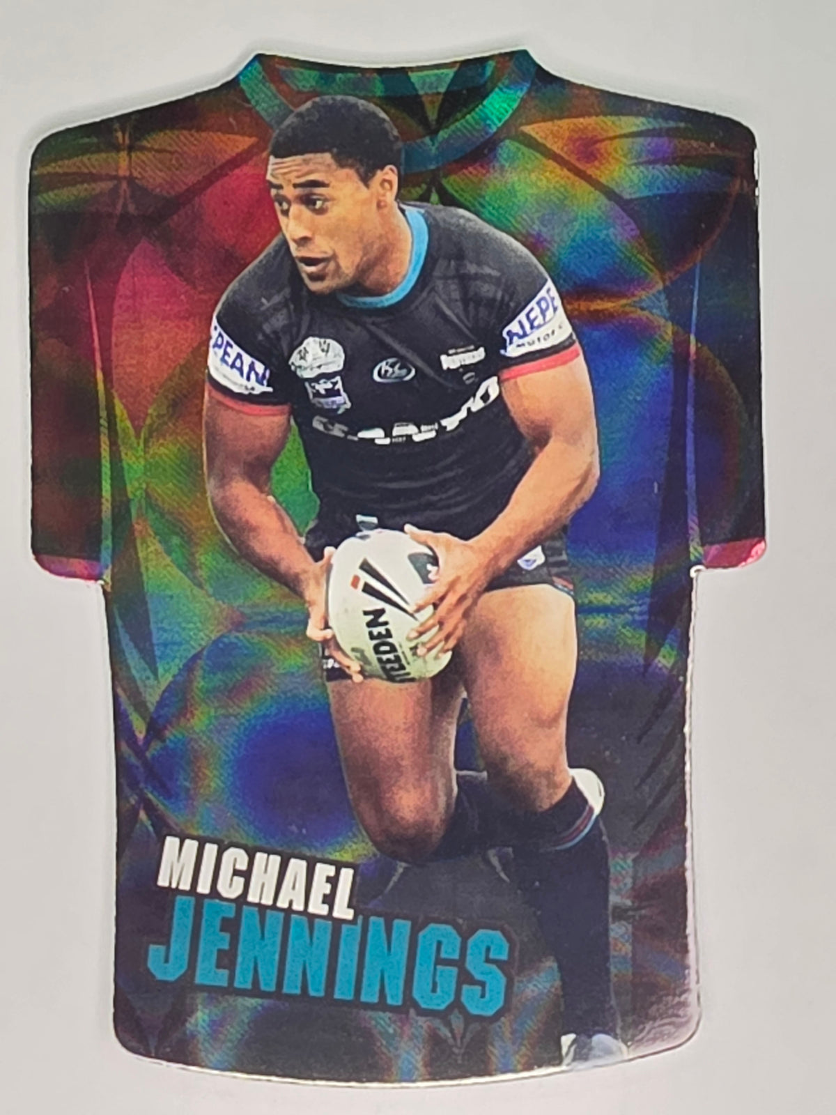NRL 2009 Champions Parallel Holofoil Jersey  #127 Michael Jennings Penrith Panthers