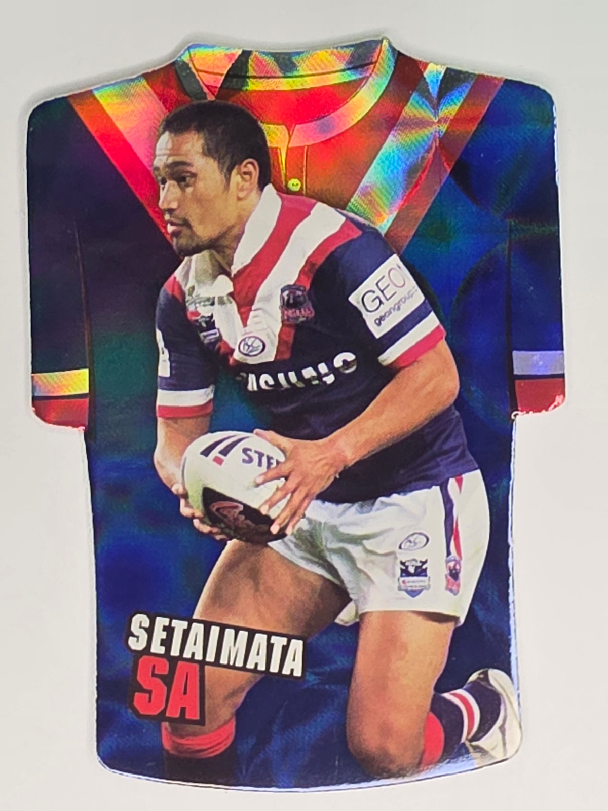 NRL 2009 Champions Parallel Holofoil Jersey  #170 Setaimata Sa Sydney Roosters