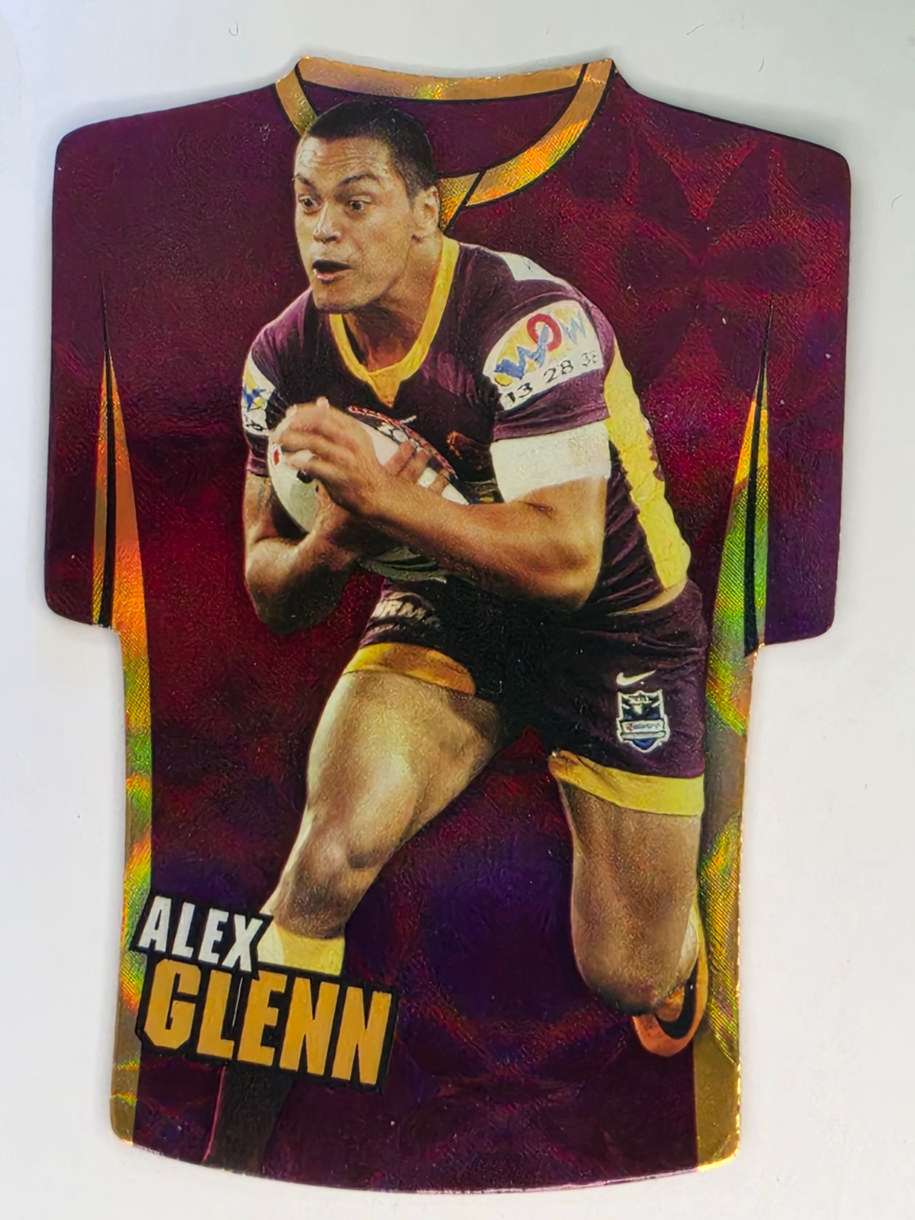 NRL 2009 Classic | Holofoil Jersey Cards #JDC6 | Alex Glenn | Brisbane Broncos