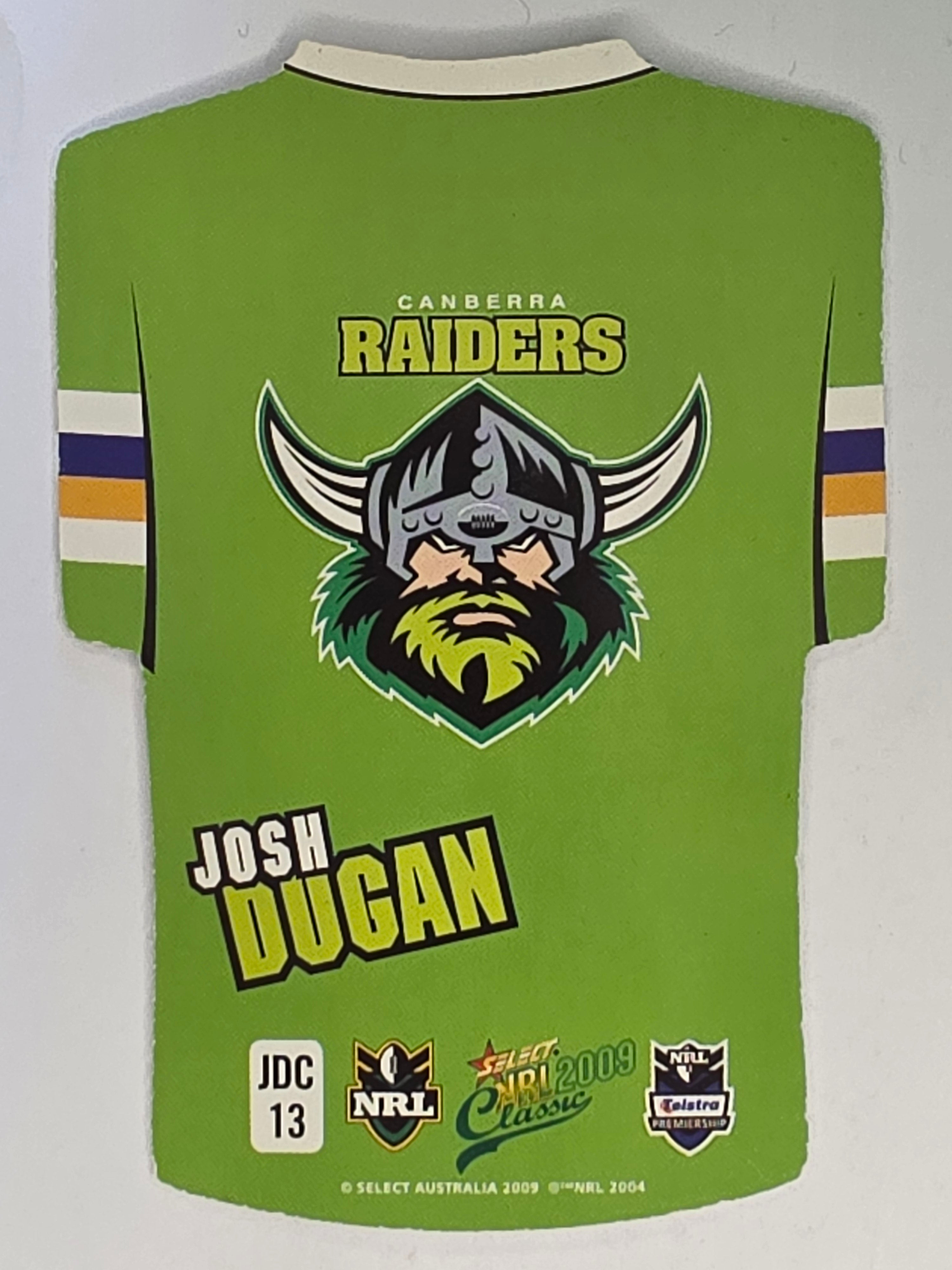 NRL 2009 Classic | Holofoil Jersey Cards #JDC13 | Josh Dugan | Canberra Raiders
