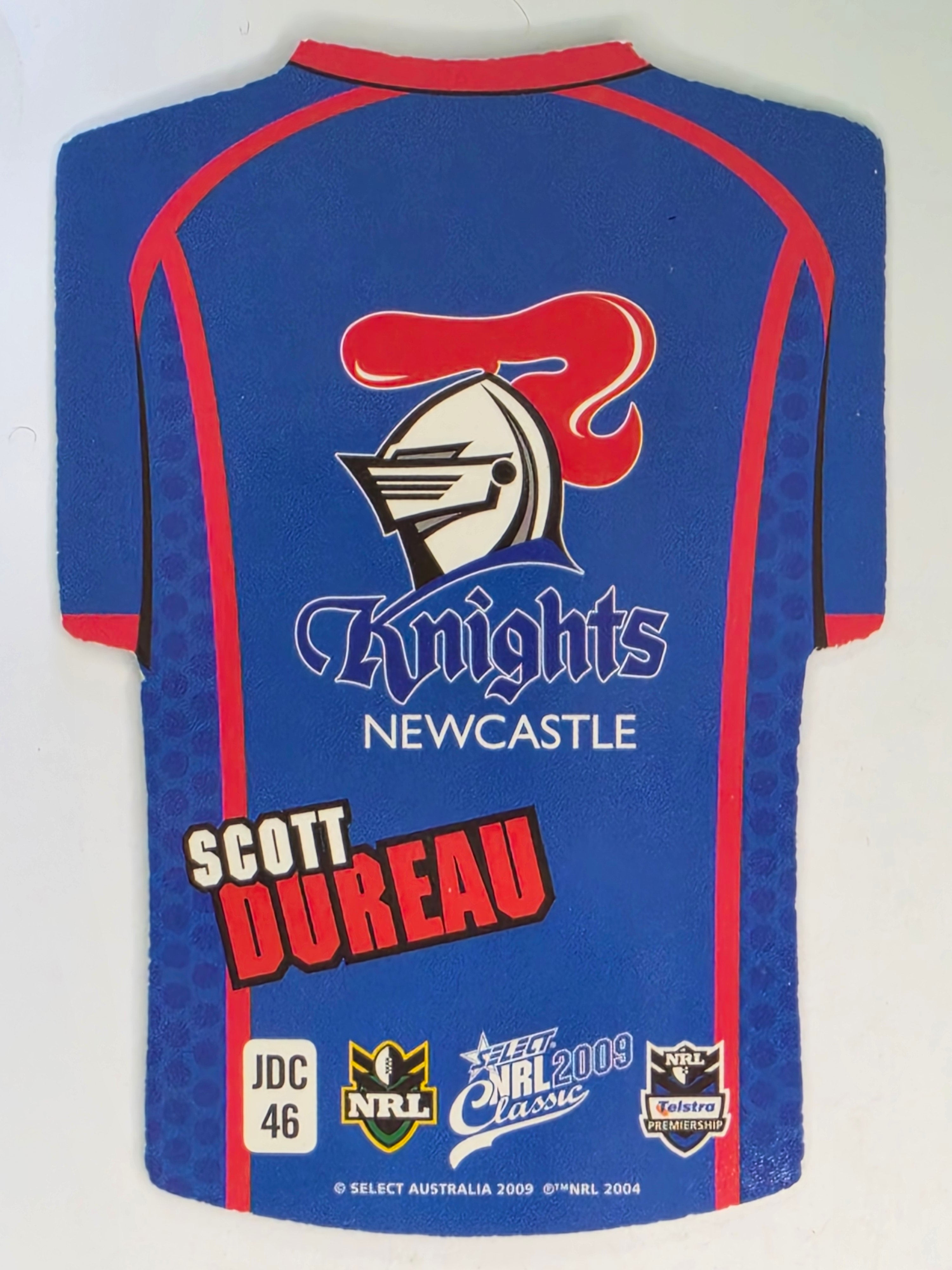 NRL 2009 Classic | Holofoil Jersey Cards #JDC46 | Scott Dureau | Newcastle Knights