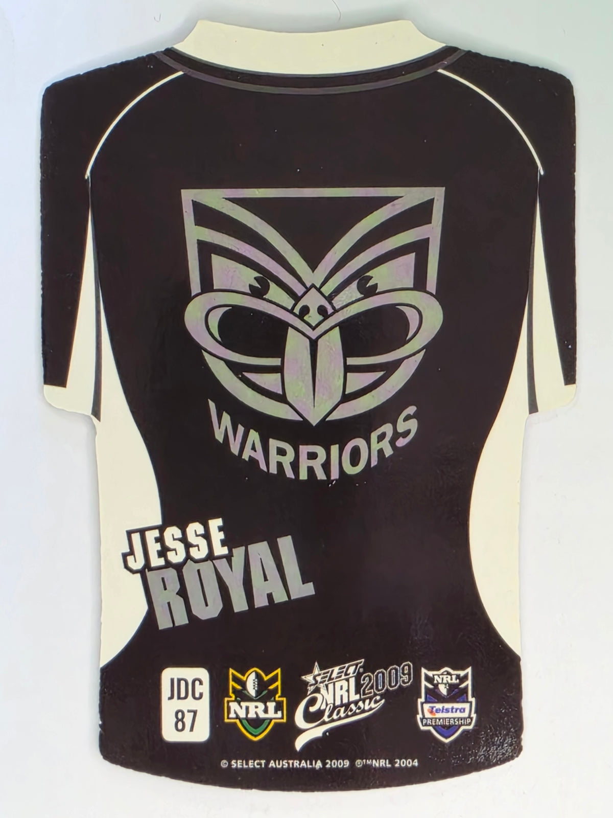 NRL 2009 Classic | Holofoil Jersey Cards #JDC87 | Jesse Royal | New Zealand Warriors