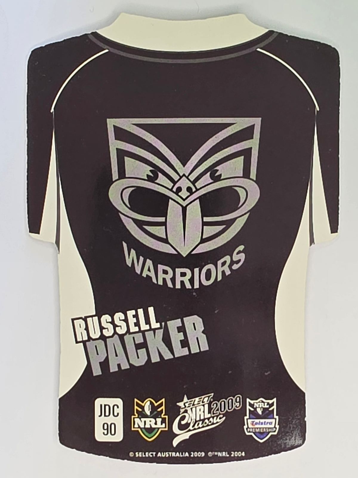 NRL 2009 Classic | Holofoil Jersey Cards #JDC90 | Russell Packer | New Zealand Warriors