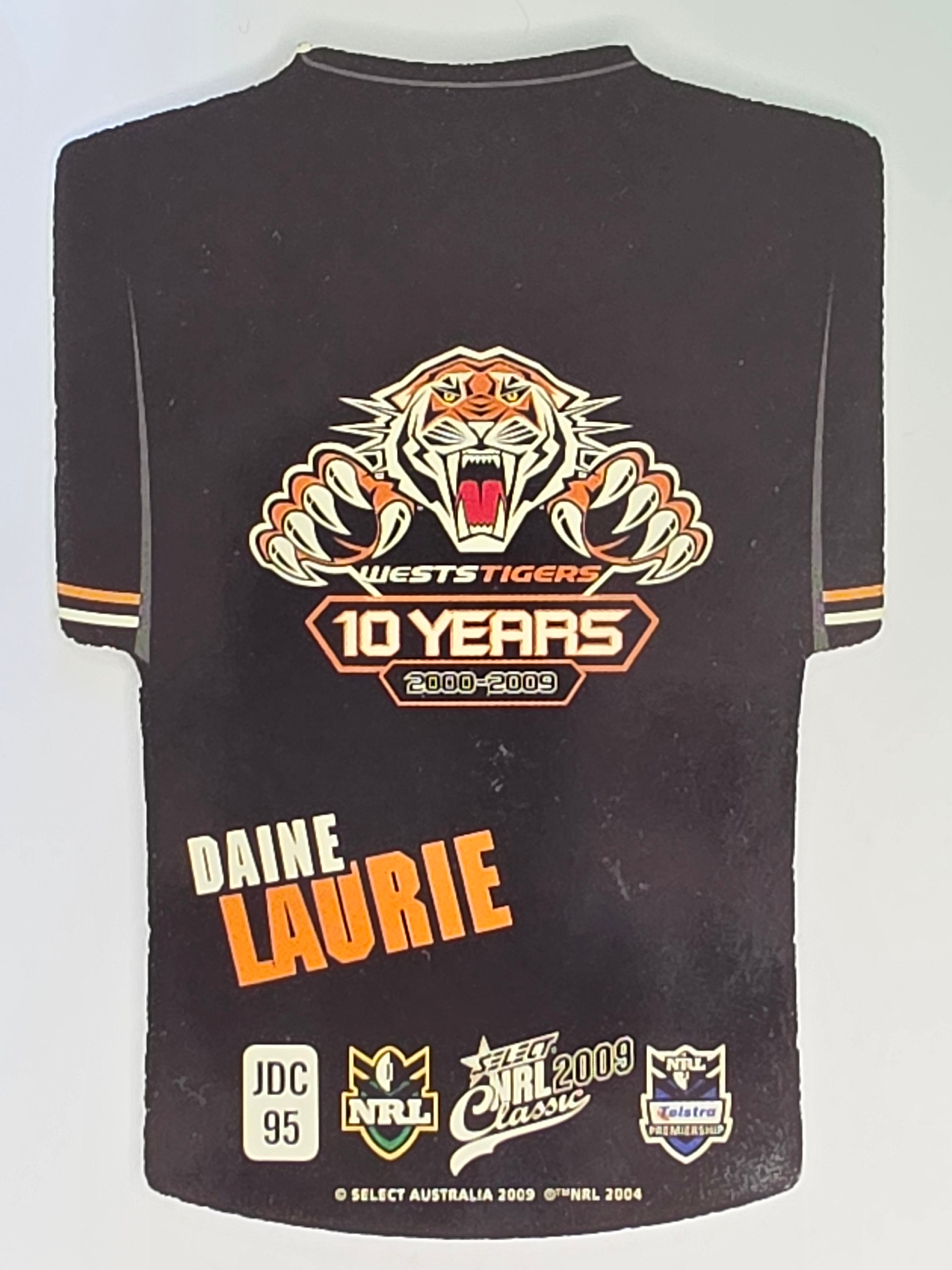 NRL 2009 Classic | Holofoil Jersey Cards #JDC95 | Daine Laurie | Wests Tigers