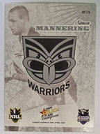 NRL 2008 Champions Holofoil Parallel #176 Simon Mannering New Zealand Warriors