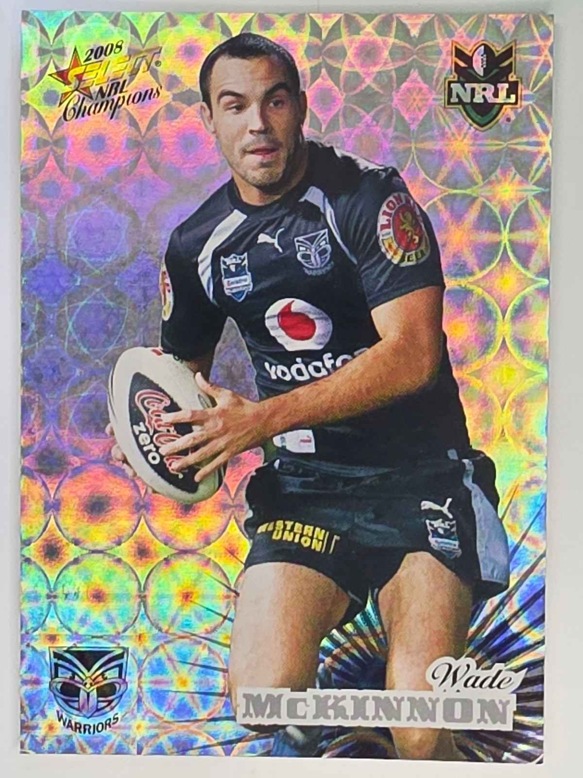 NRL 2008 Champions Holofoil Parallel #177 Wade McKinnon New Zealand Warriors