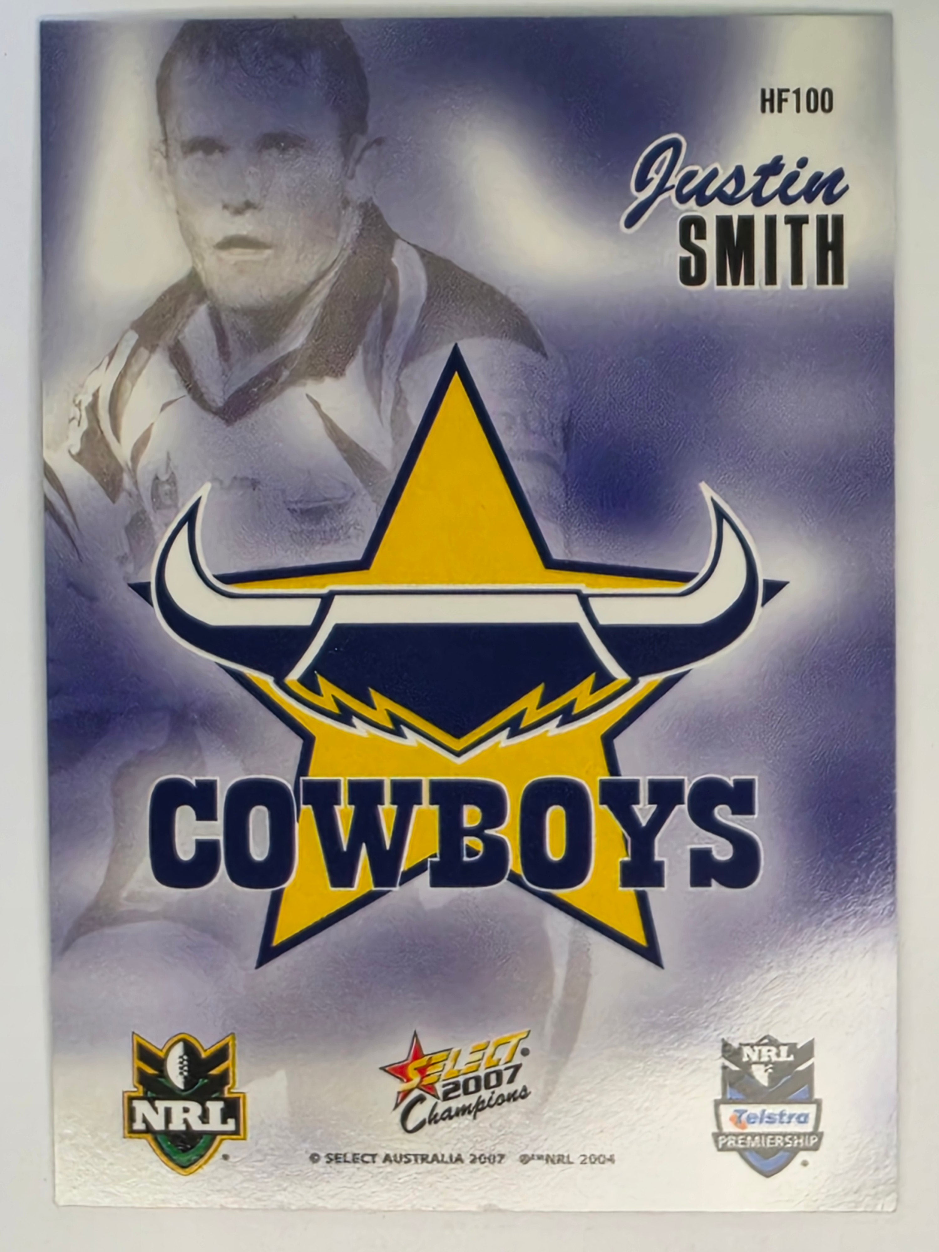 NRL 2007 Champions Holofoil Parallel #101 Justin Smith North Queensland Cowboys
