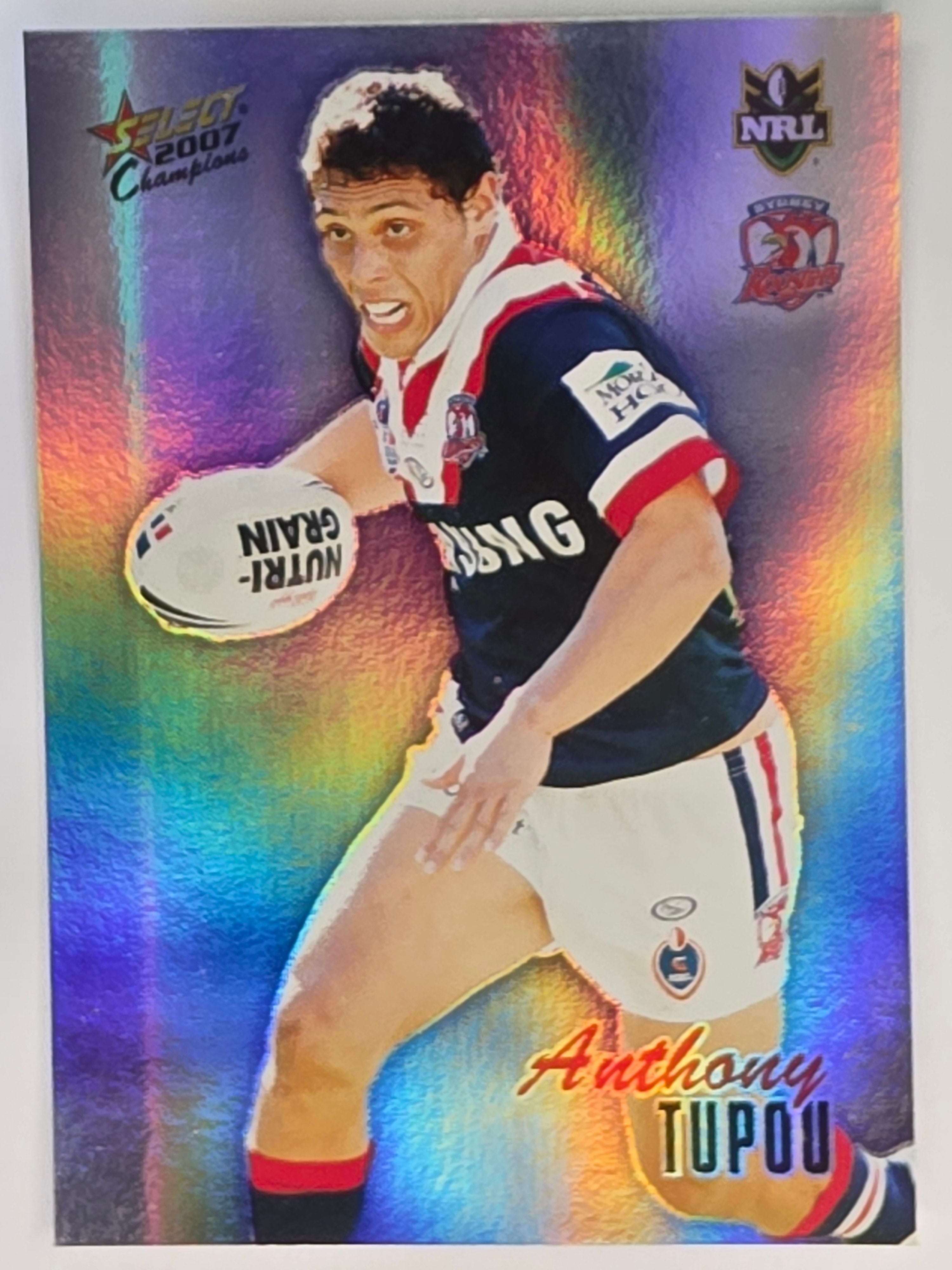 NRL 2007 Champions Holofoil Parallel #155 Anthony Tupou Sydney Roosters