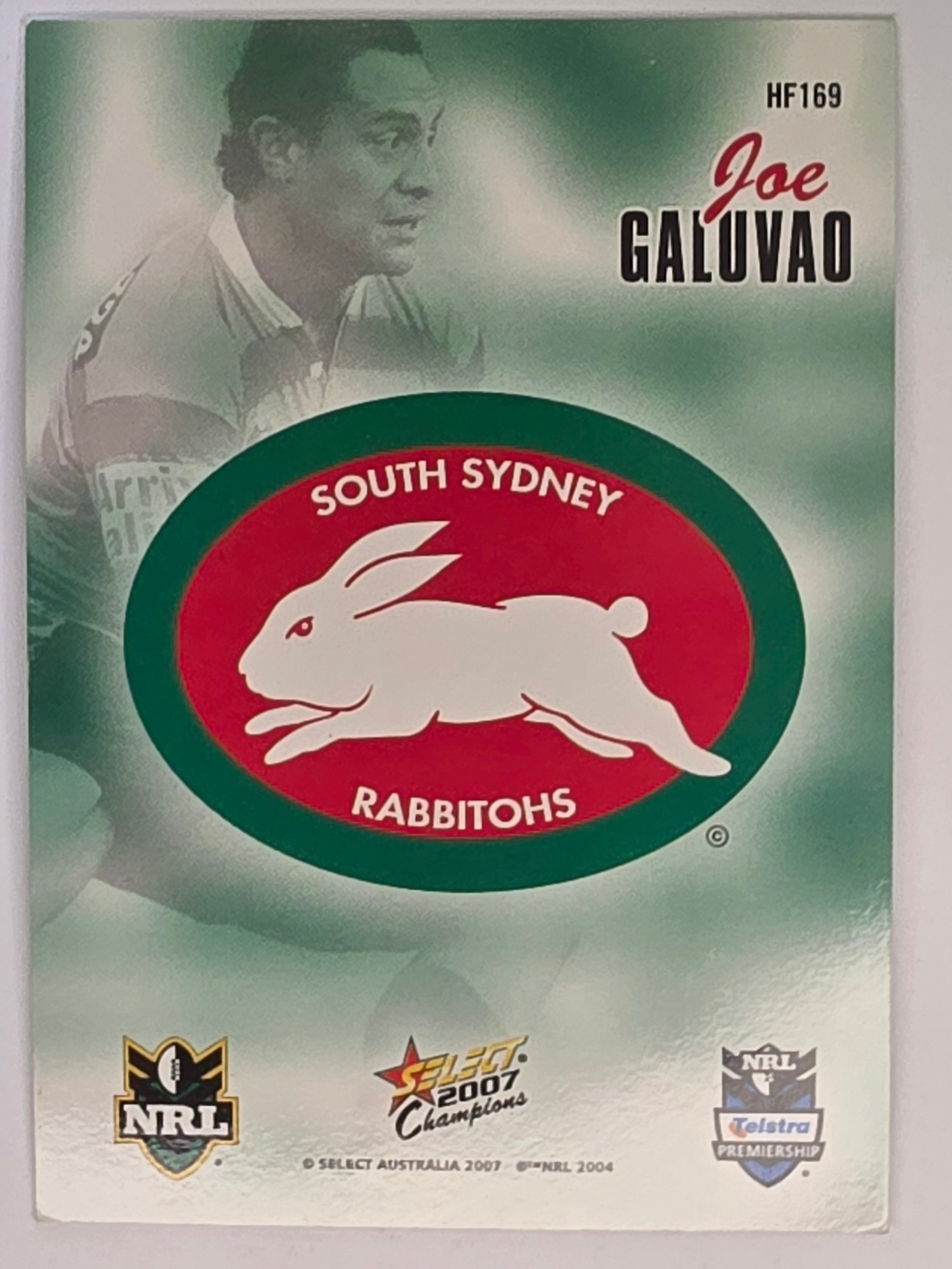 NRL 2007 Champions Holofoil Parallel #170 Joe Galuvao South Sydney Rabbitohs