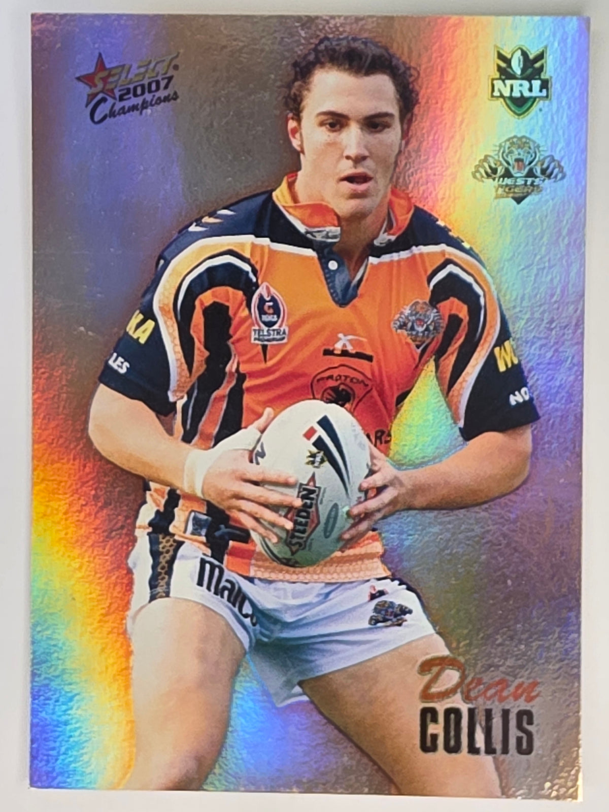 NRL 2007 Champions Holofoil Parallel #186 Dean Collis Wests Tigers