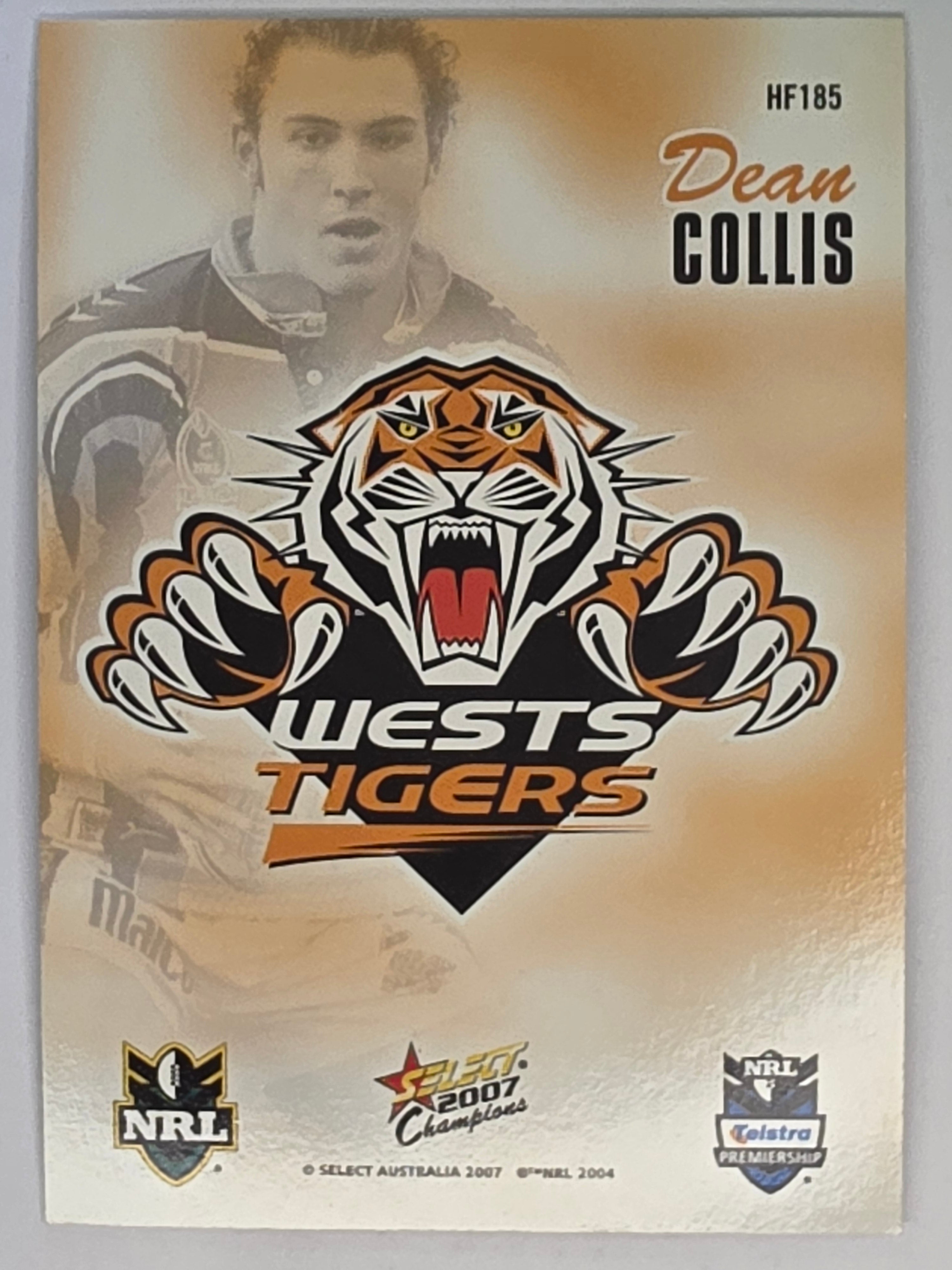 NRL 2007 Champions Holofoil Parallel #186 Dean Collis Wests Tigers