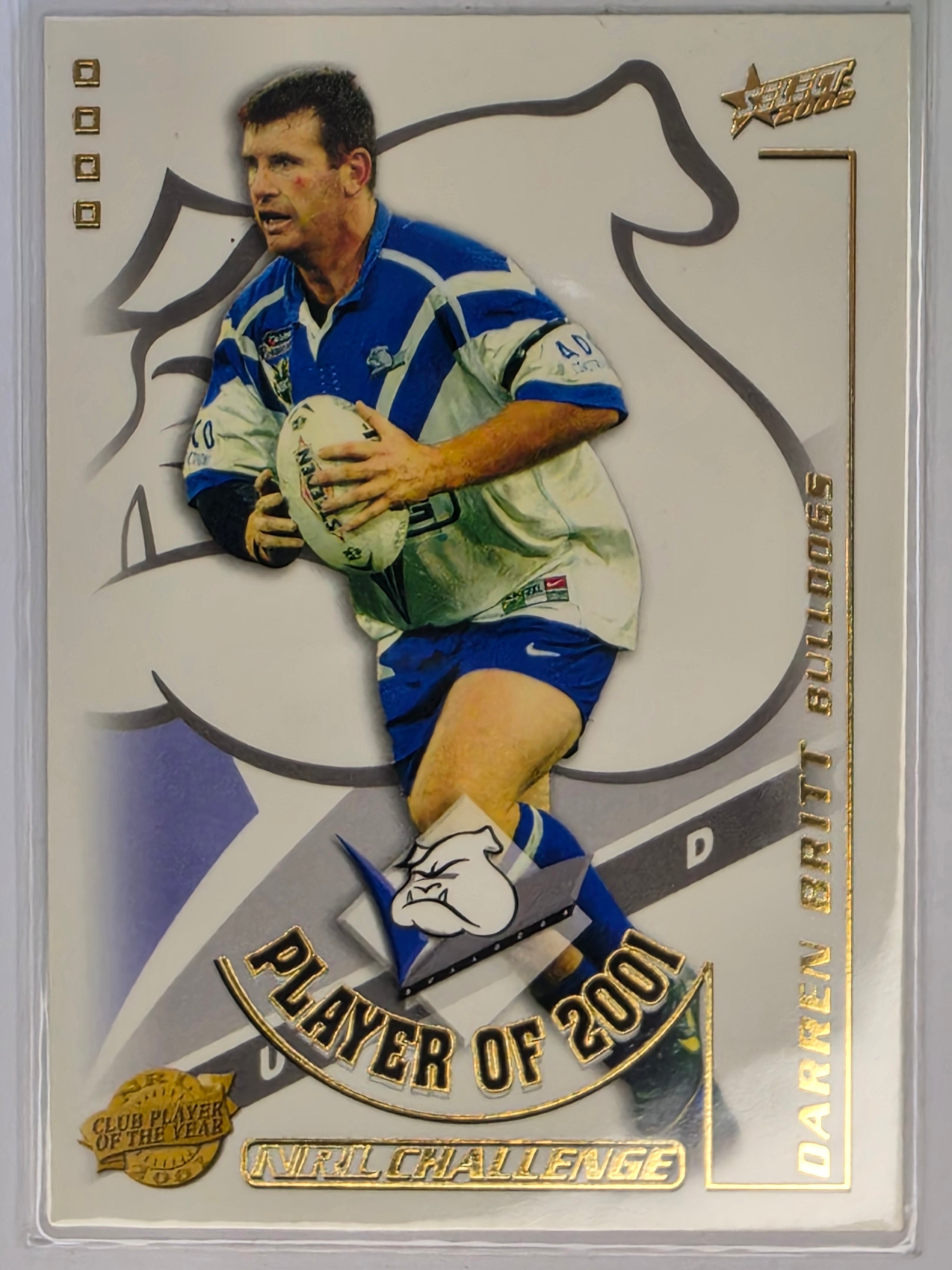 NRL 2002 Challenge Club Player of the Year #CP2 Darren Britt Canterbury Bulldogs