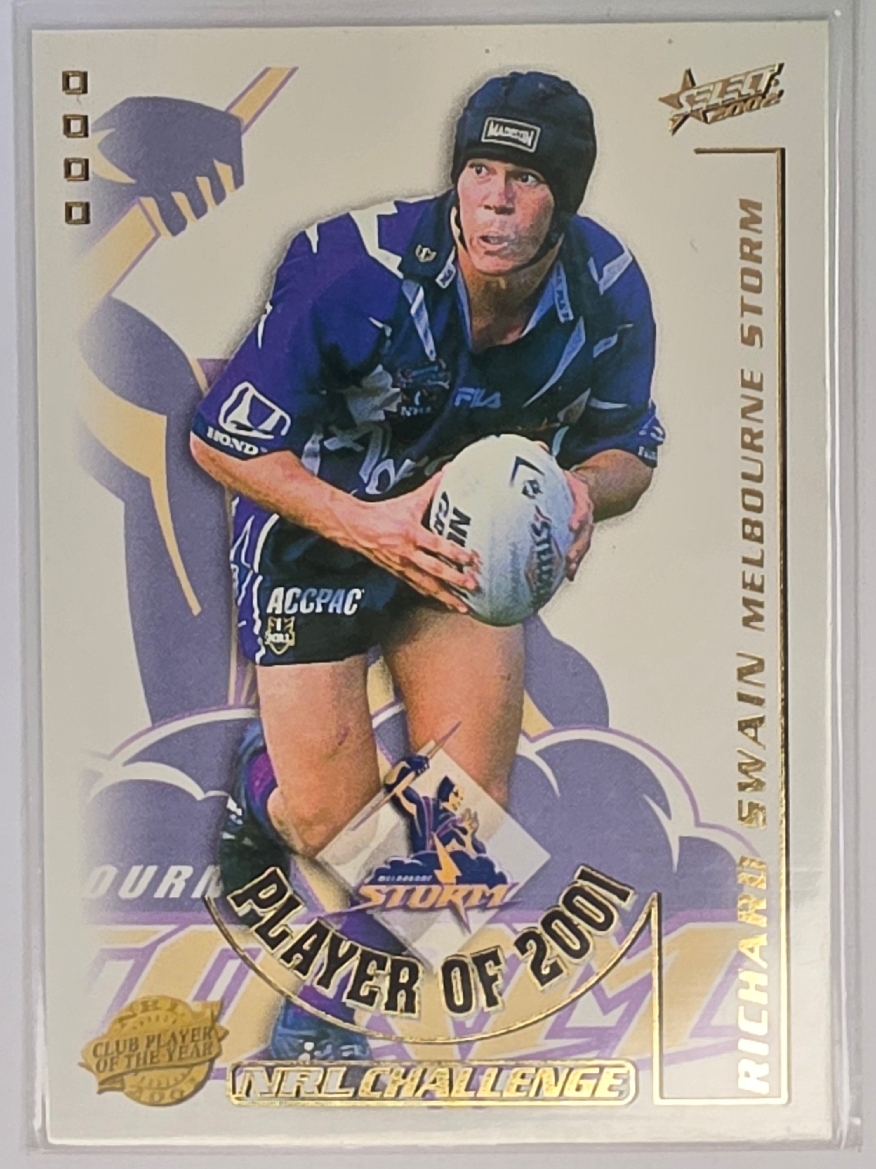 NRL 2002 Challenge Club Player of the Year #CP4 Richard Swain Melbourne Storm