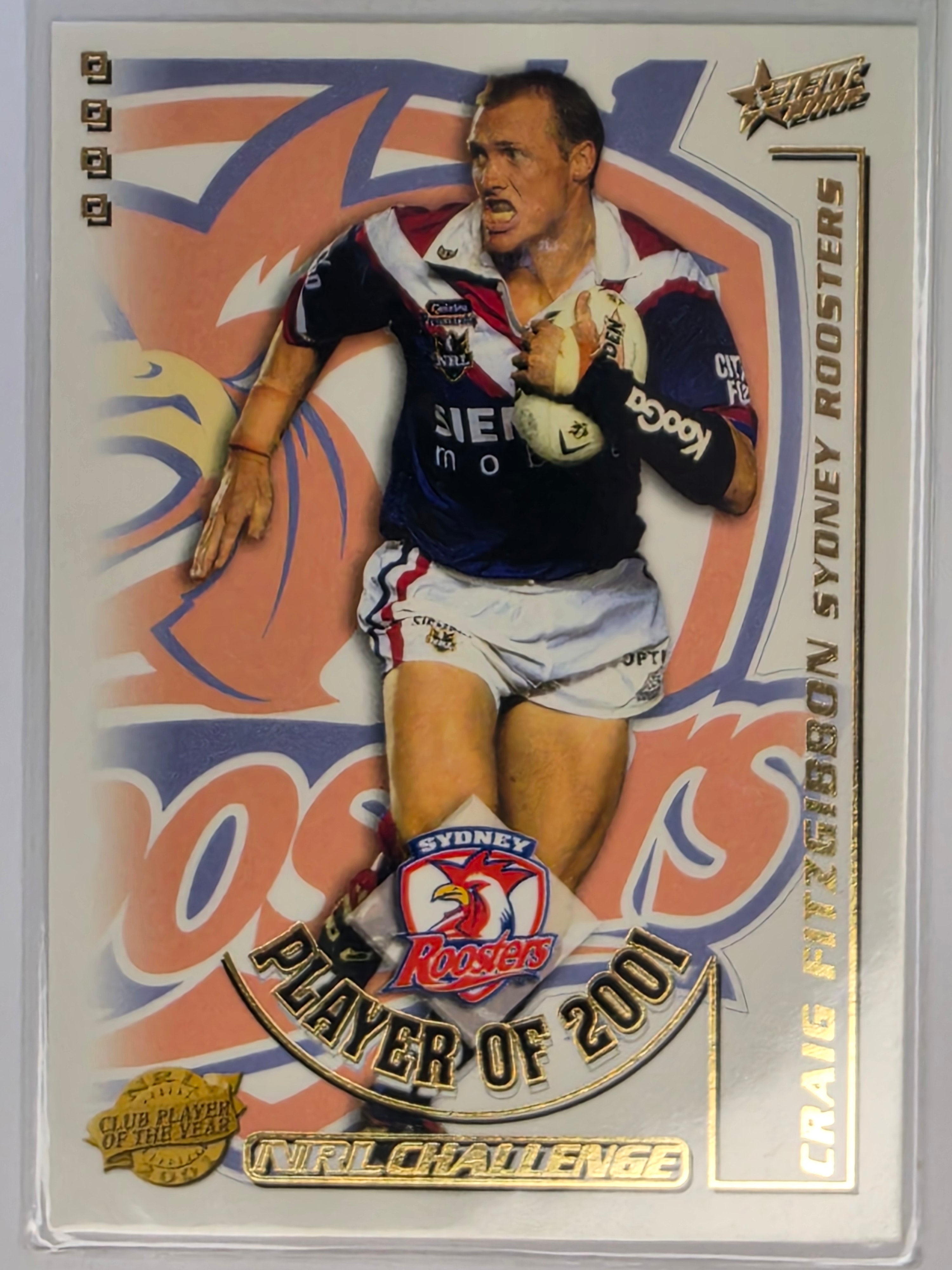 NRL 2002 Challenge Club Player of the Year #CP13 Craig Fitzgibon Sydney Roosters