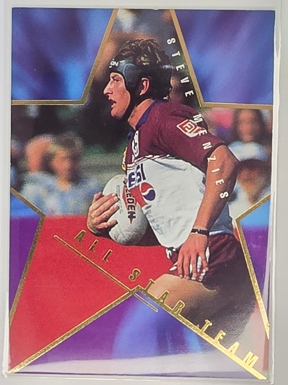 NRL 1996 Dynamic Series 1 All Star Team #AS4 Steve Menzies Manly Warringah Sea Eagles