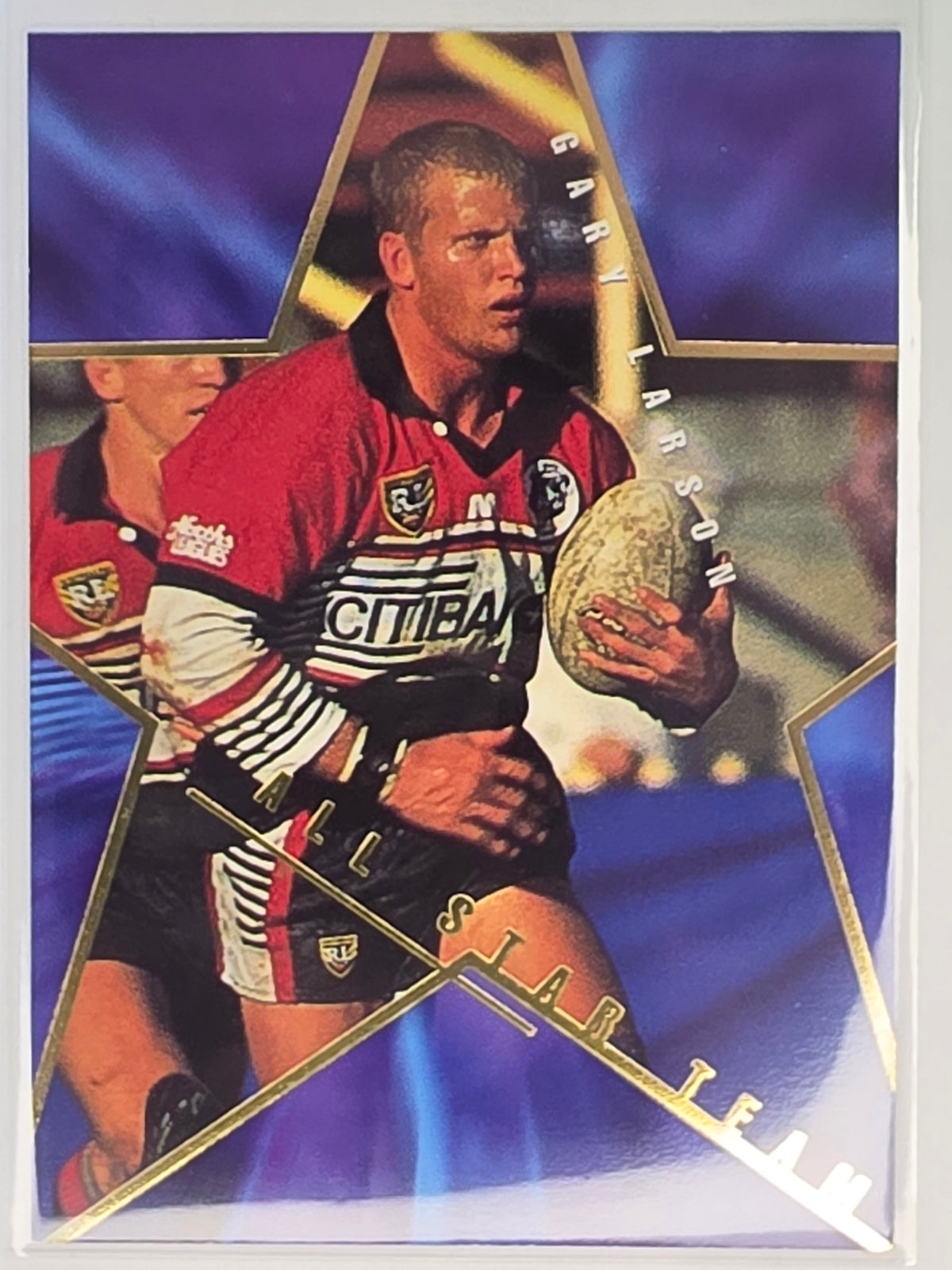 NRL 1996 Dynamic Series 1 All Star Team #AS5 Gary Larson North Sydney Bears