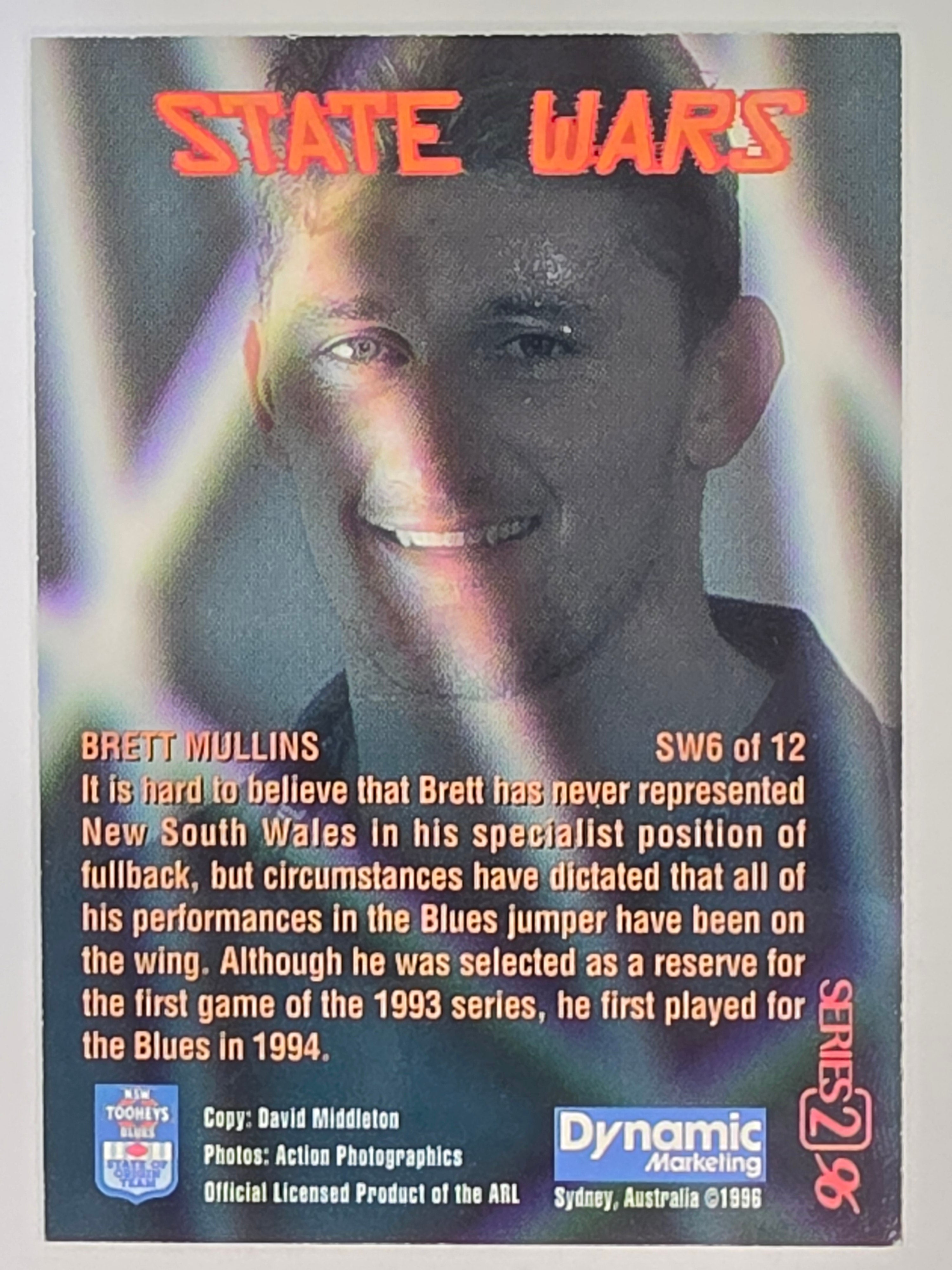 NRL 1996 Dynamic Series 2 | State Wars #SW6 Brett Mullins NSW Blues