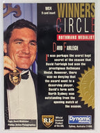 NRL 1995 Dynamic Series 1 Winners Circle #WC4 David Fairleigh North Sydney Bears