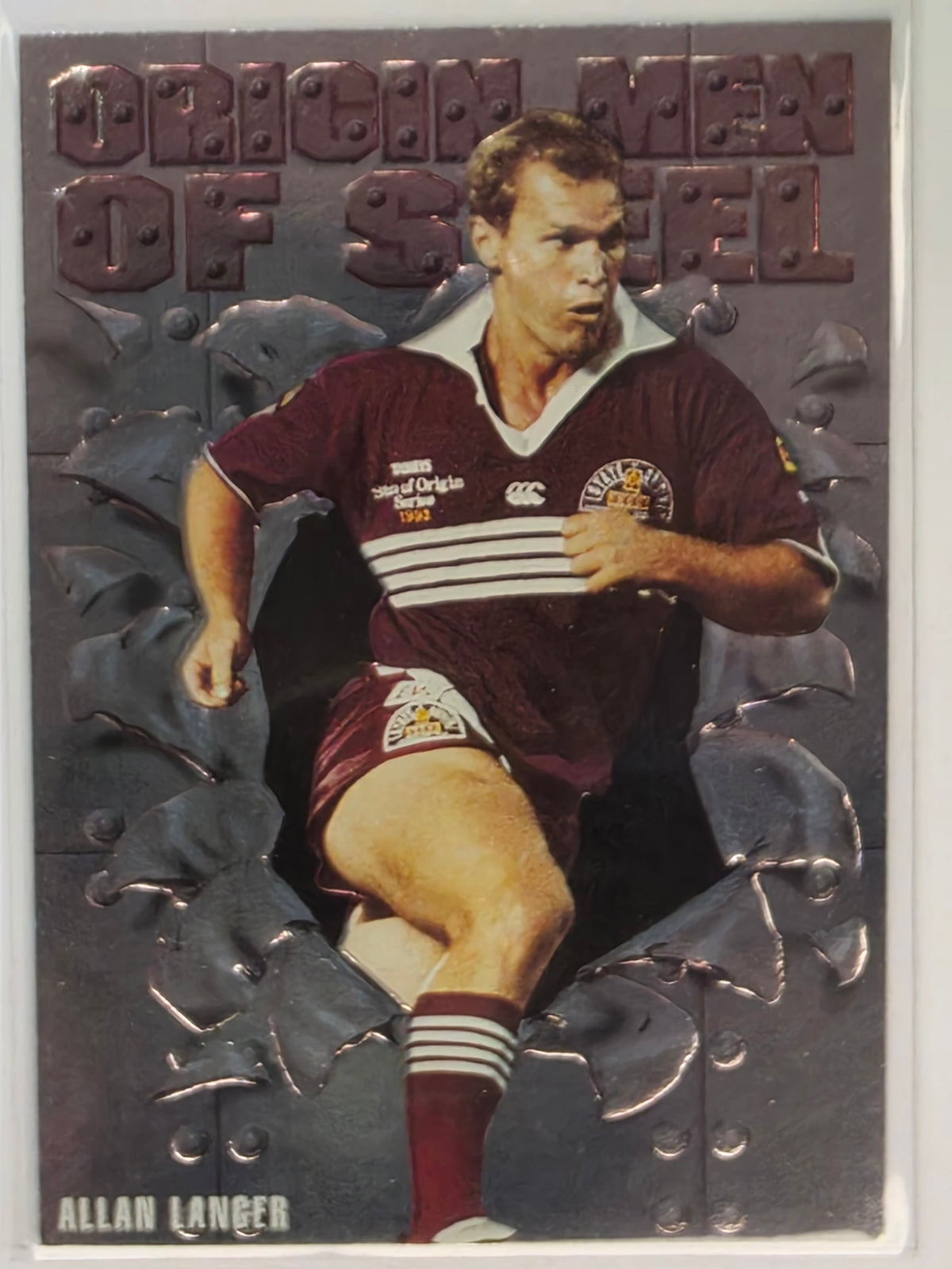 1995 Dynamic NRL Series 2 | Origin Men of Steel #OS4 Allan Langer QLD Maroons