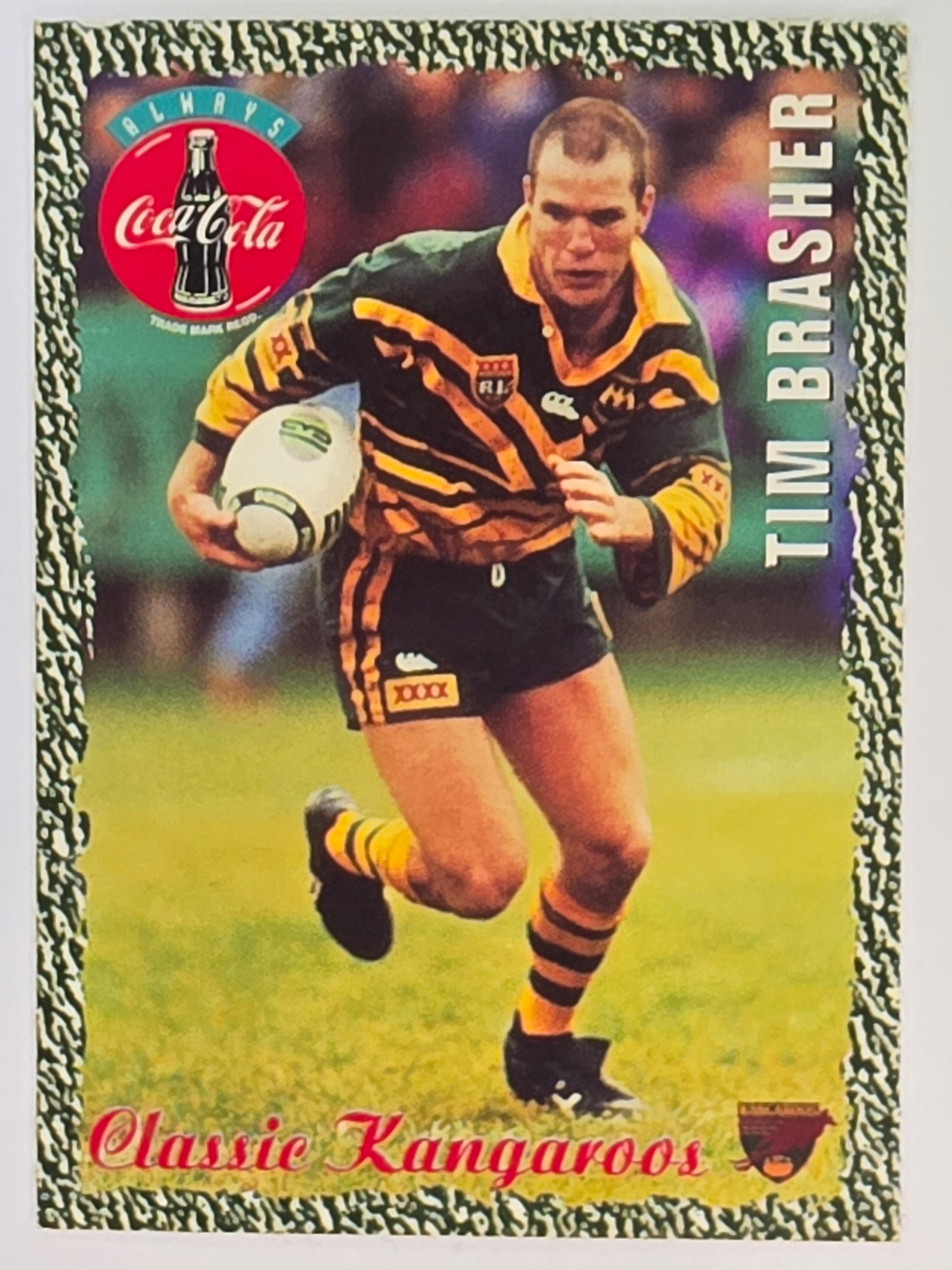 1995 Dynamic Coca Cola Classic Kangaroos #1 Tim Brasher Australian Kangaroos