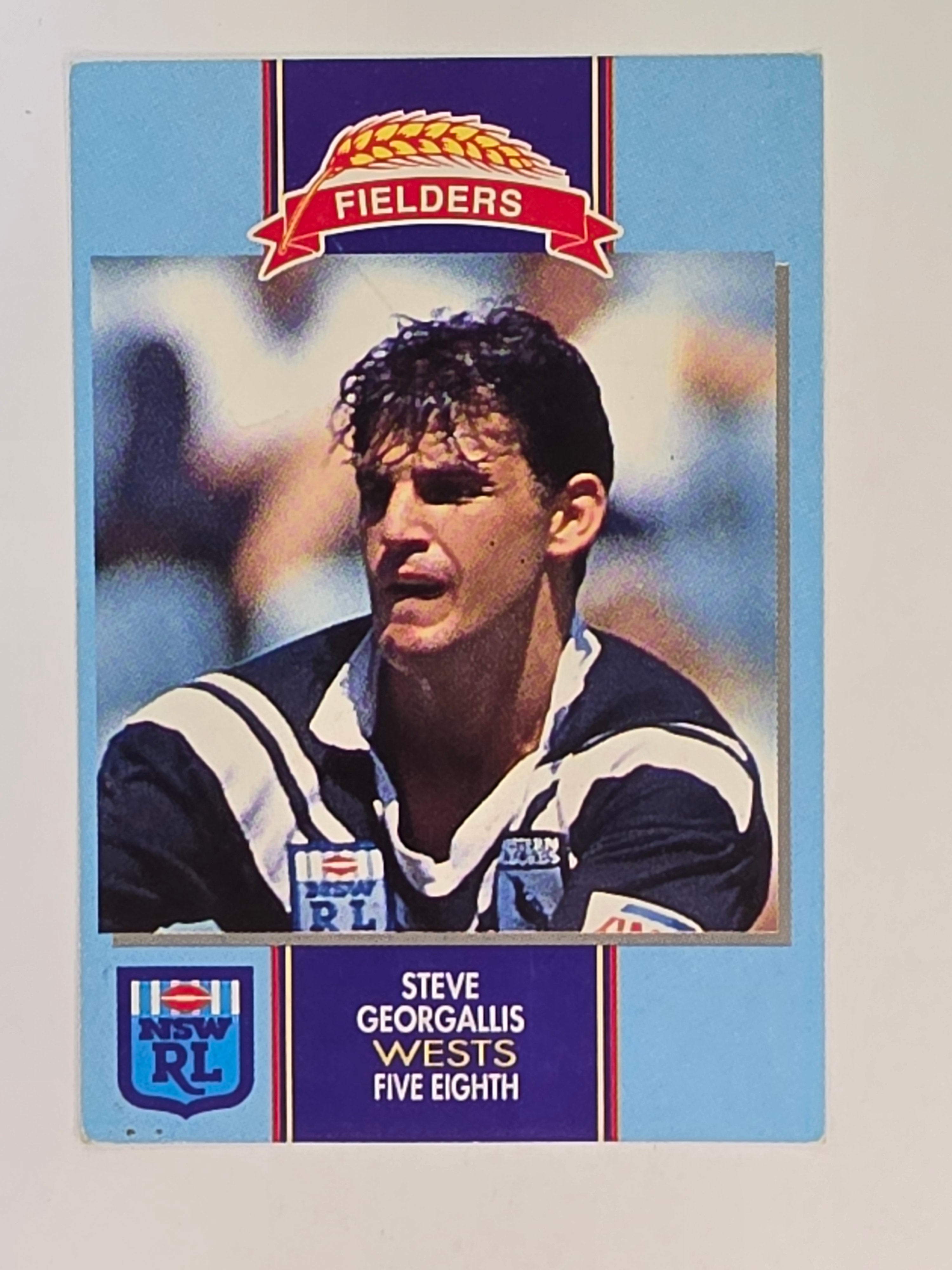 NRL 1993 Fielders | Steve Georgallis | Western Suburbs Magpies (Scratched)