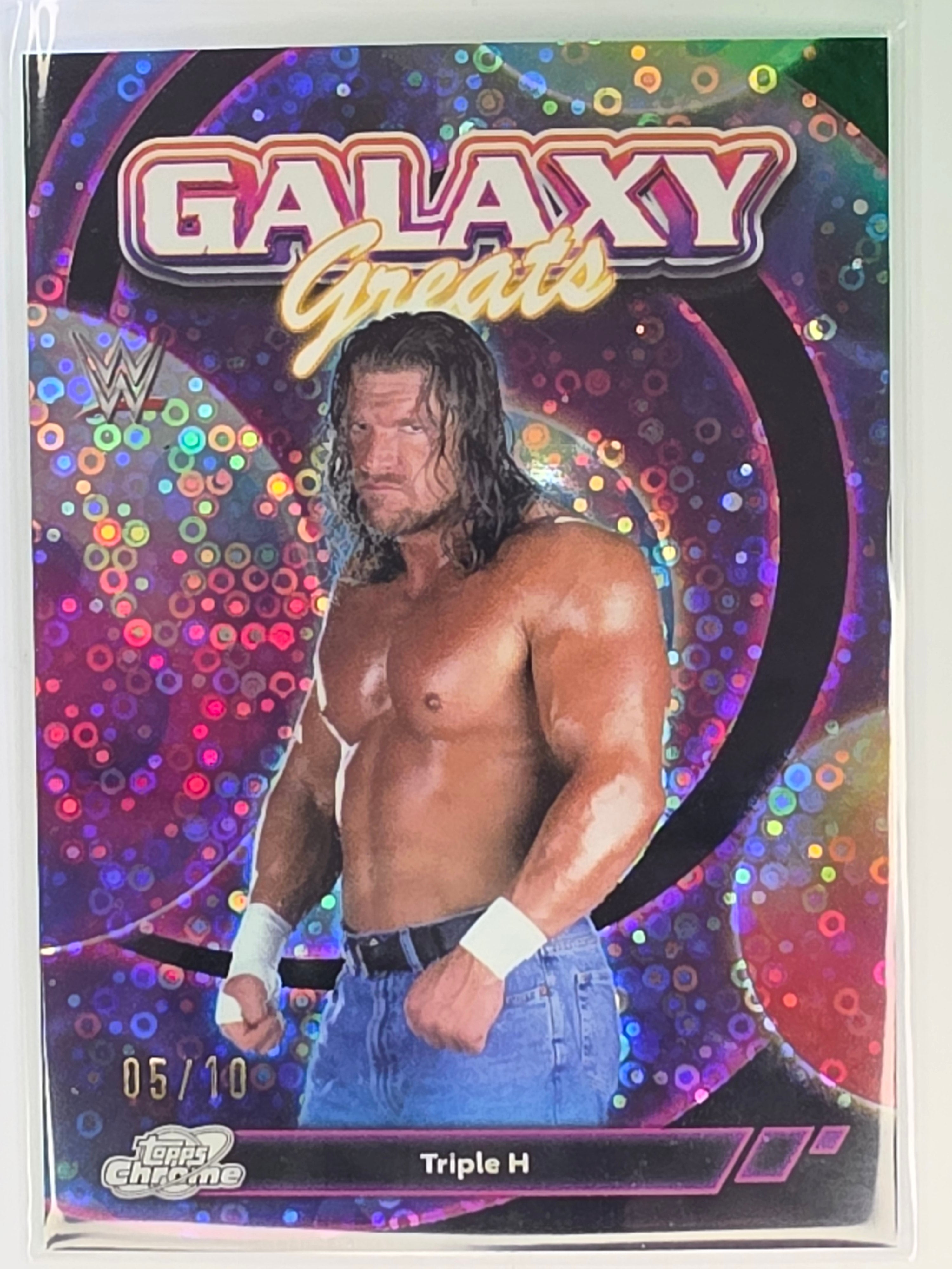 WWE 2026 Topps Chrome Cosmic | Galaxy Greats Black Refractor | GG-40 | Triple H | #05/10