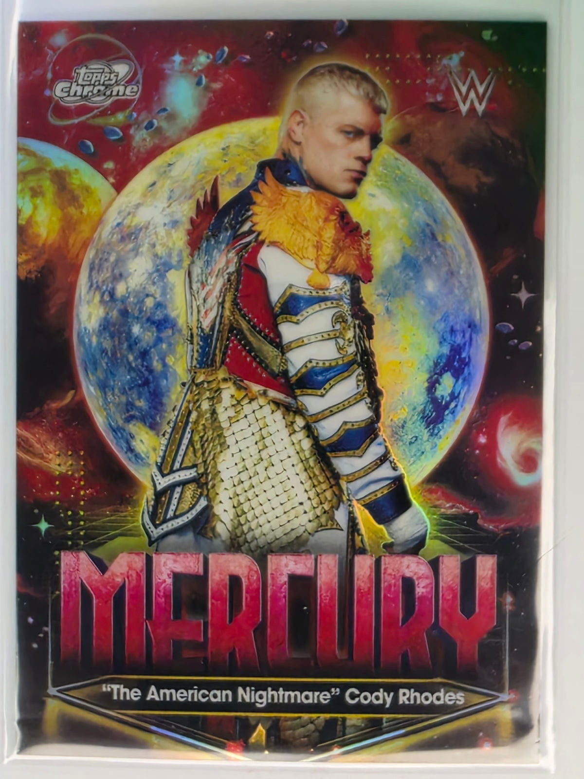 WWE 2026 Topps Chrome Cosmic | Planetary Parallel Mercury Refractor | PPM-1 | Cody Rhodes
