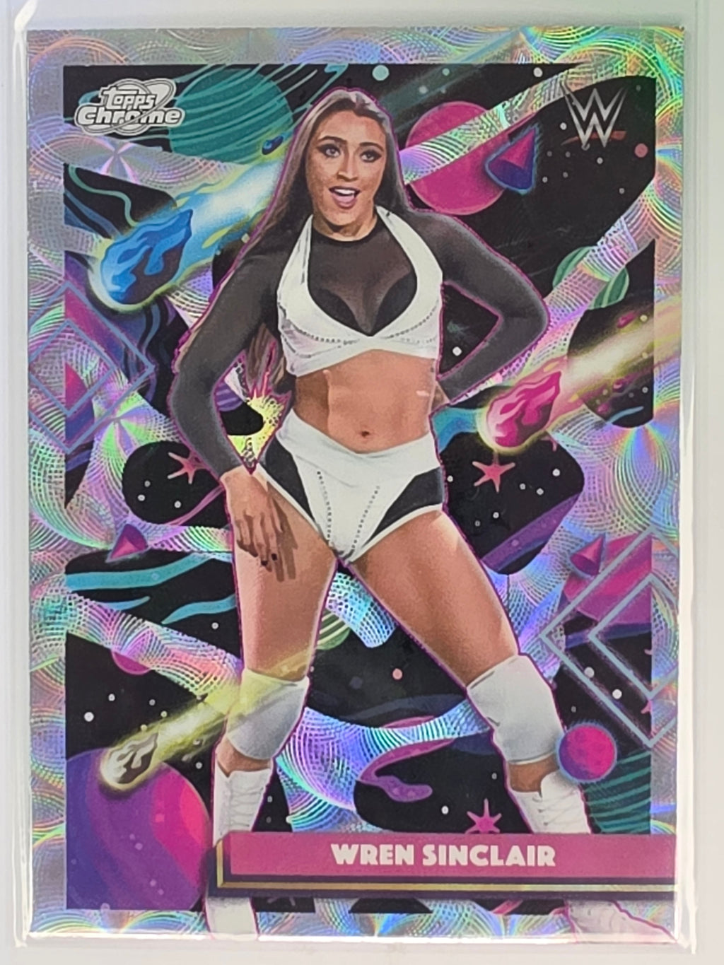 WWE 2026 Topps Chrome Cosmic | Nucleus Refractor Parallel | #161 | Wren Sinclair