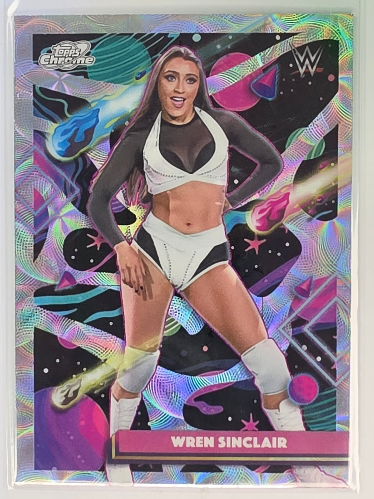 WWE 2026 Topps Chrome Cosmic | Nucleus Refractor Parallel | #161 | Wren Sinclair