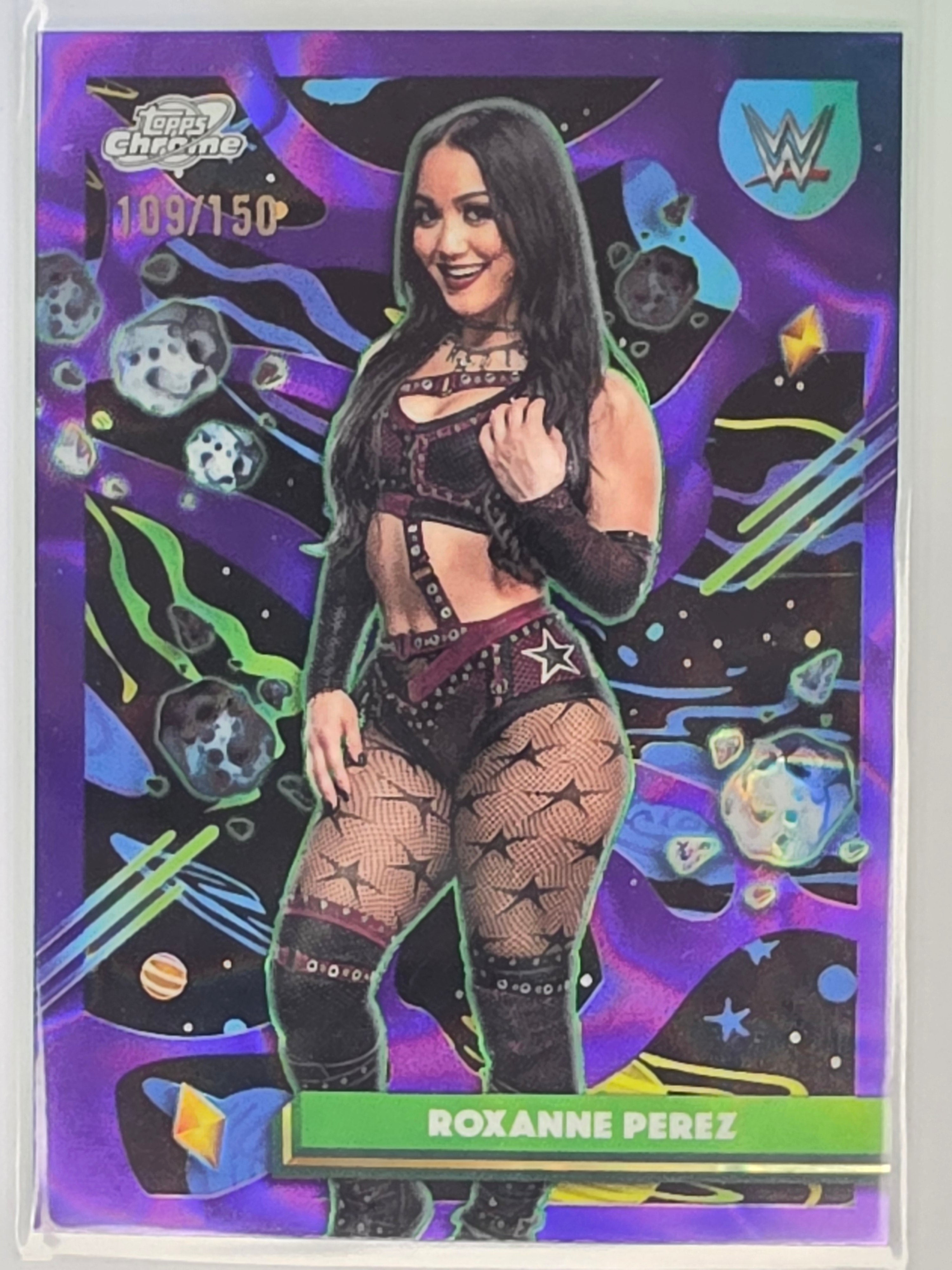 WWE 2026 Topps Chrome Cosmic | Purple Nebula Refractor | #52 | Roxanne Perez | #109/150