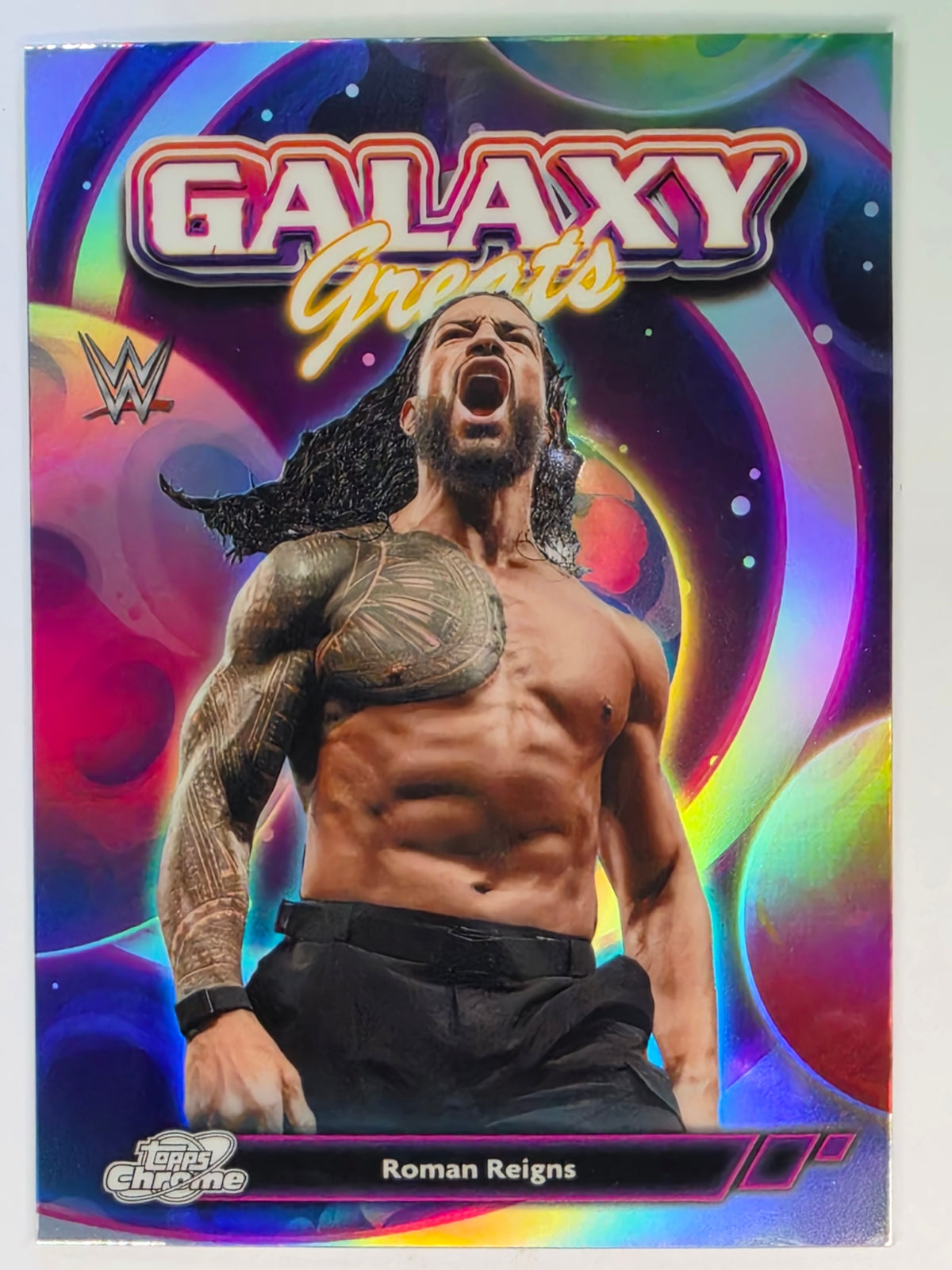 WWE 2026 Topps Chrome Cosmic | Galaxy Greats | GG-6 | Roman Reigns