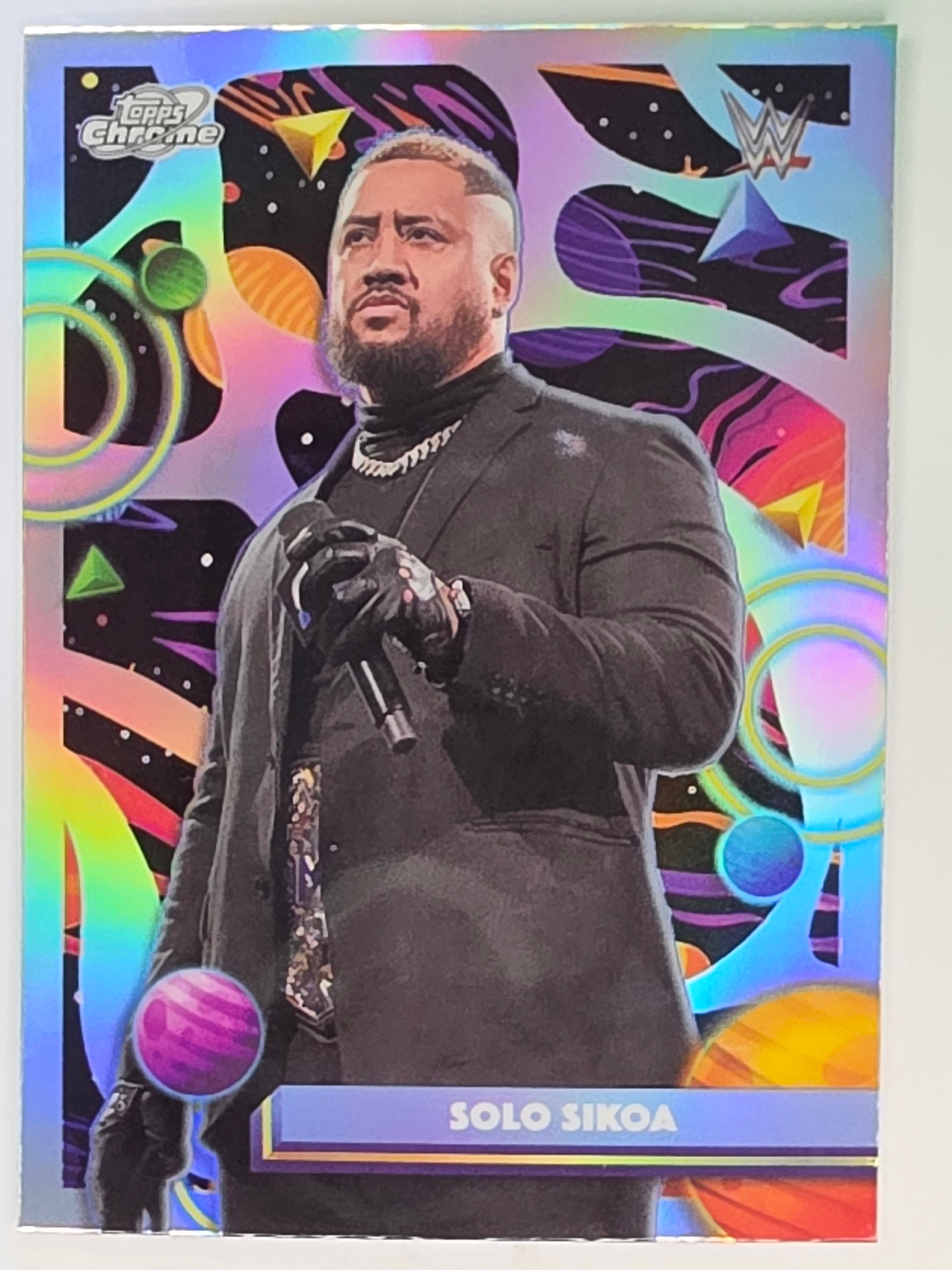 WWE 2026 Topps Chrome Cosmic | Standard Refractor Parallel | #64 | Solo Sikoa