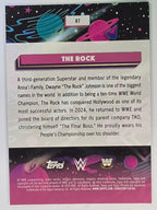 WWE 2026 Topps Chrome Cosmic | Base | #87 | The Rock