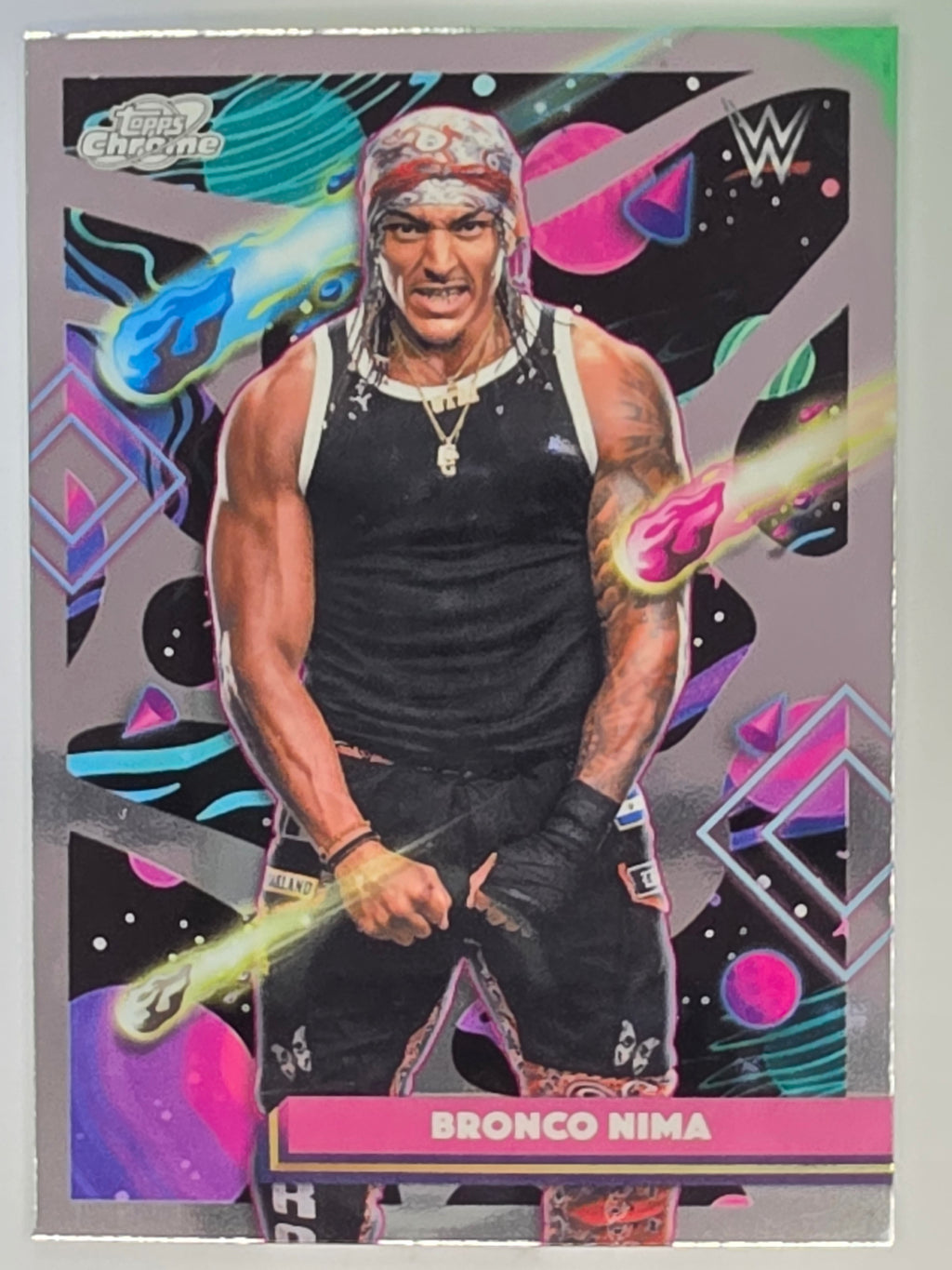 WWE 2026 Topps Chrome Cosmic | Base | #97 | Bronco Nima