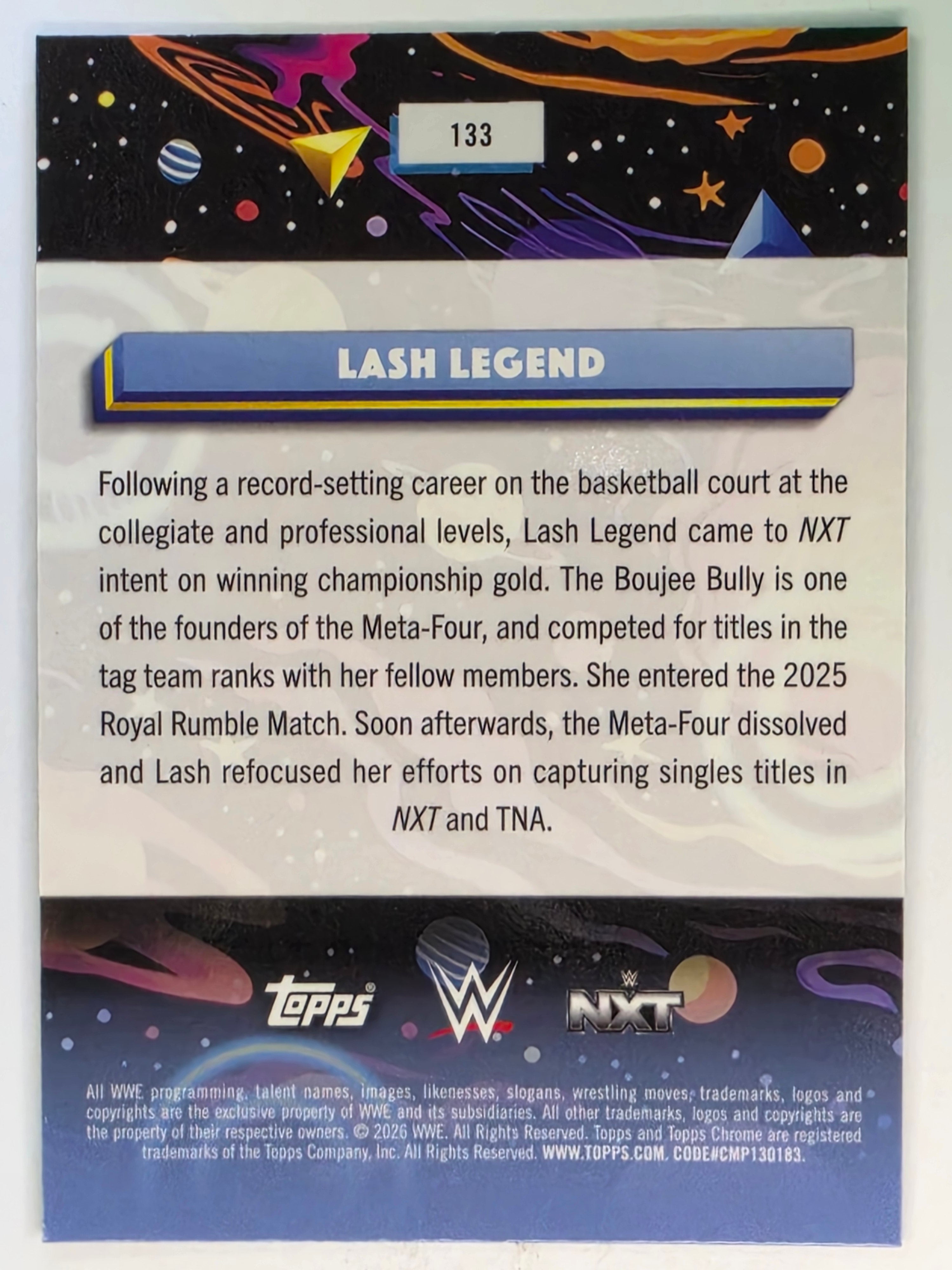 WWE 2026 Topps Chrome Cosmic | Base | #133 | Lash Legend