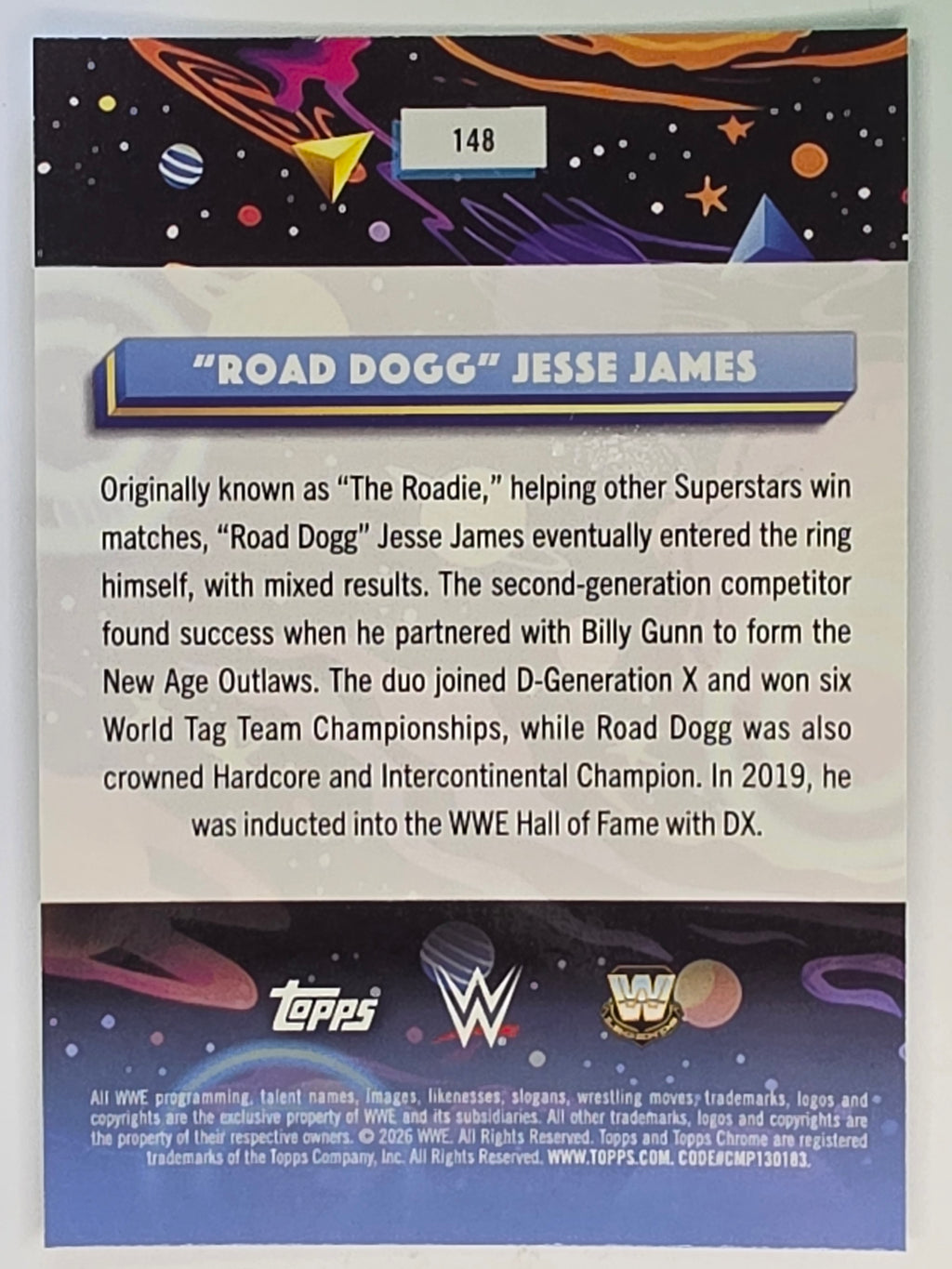 WWE 2026 Topps Chrome Cosmic | Base | #148 | Road Dogg Jesse James
