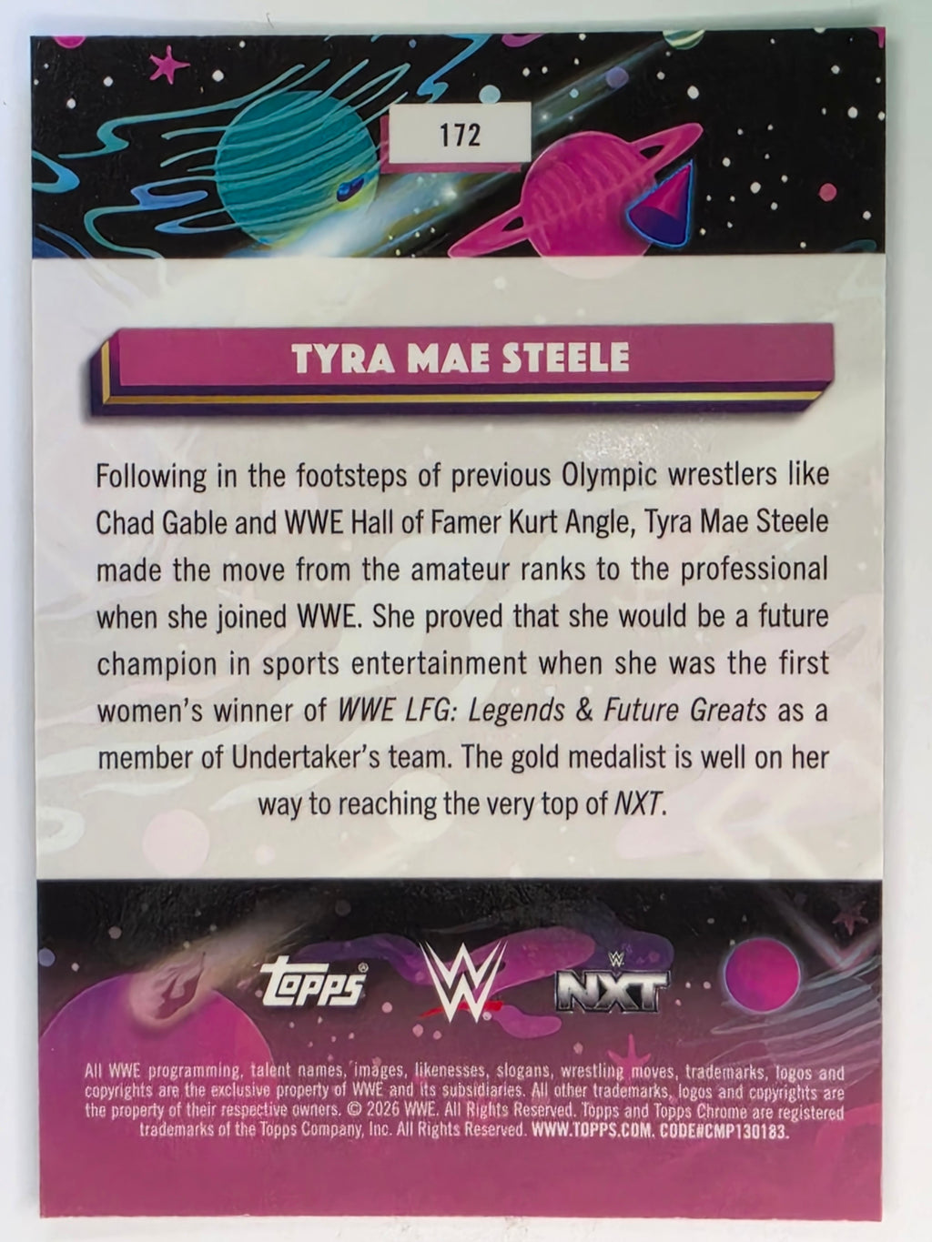 WWE 2026 Topps Chrome Cosmic | Base | #172 | Tyra Mae Steele