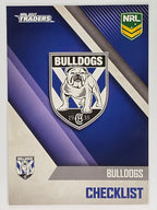 NRL 2017 Traders | Base Card #021 | Bulldogs Checklist | Canterbury-Bankstown Bulldogs