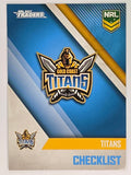 NRL 2017 Traders | Base Card #041 | Titans Checklist | Gold Coast Titans
