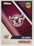 NRL 2017 Traders | Base Card #051 | Sea Eagles Checklist | Manly Warringah Sea Eagles