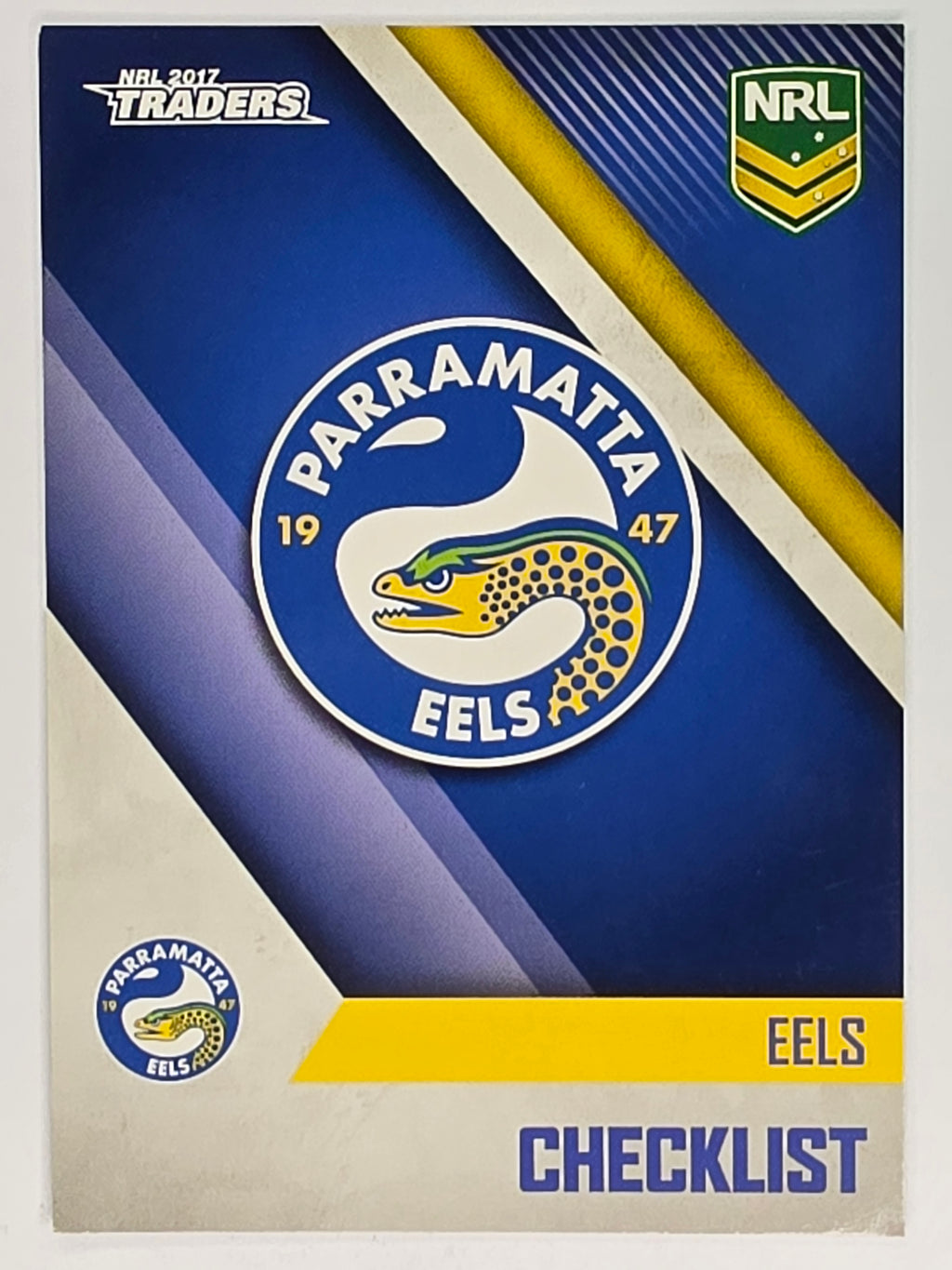 NRL 2017 Traders | Base Card #091 | Eels Checklist | Parramatta Eels