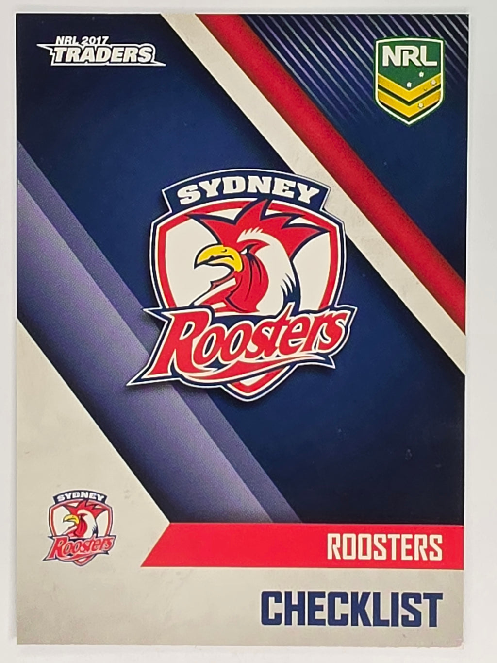 NRL 2017 Traders | Base Card #131 | Roosters Checklist | Sydney Roosters