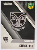 NRL 2017 Traders | Base Card #141 | Warriors Checklist | New Zealand Warriors